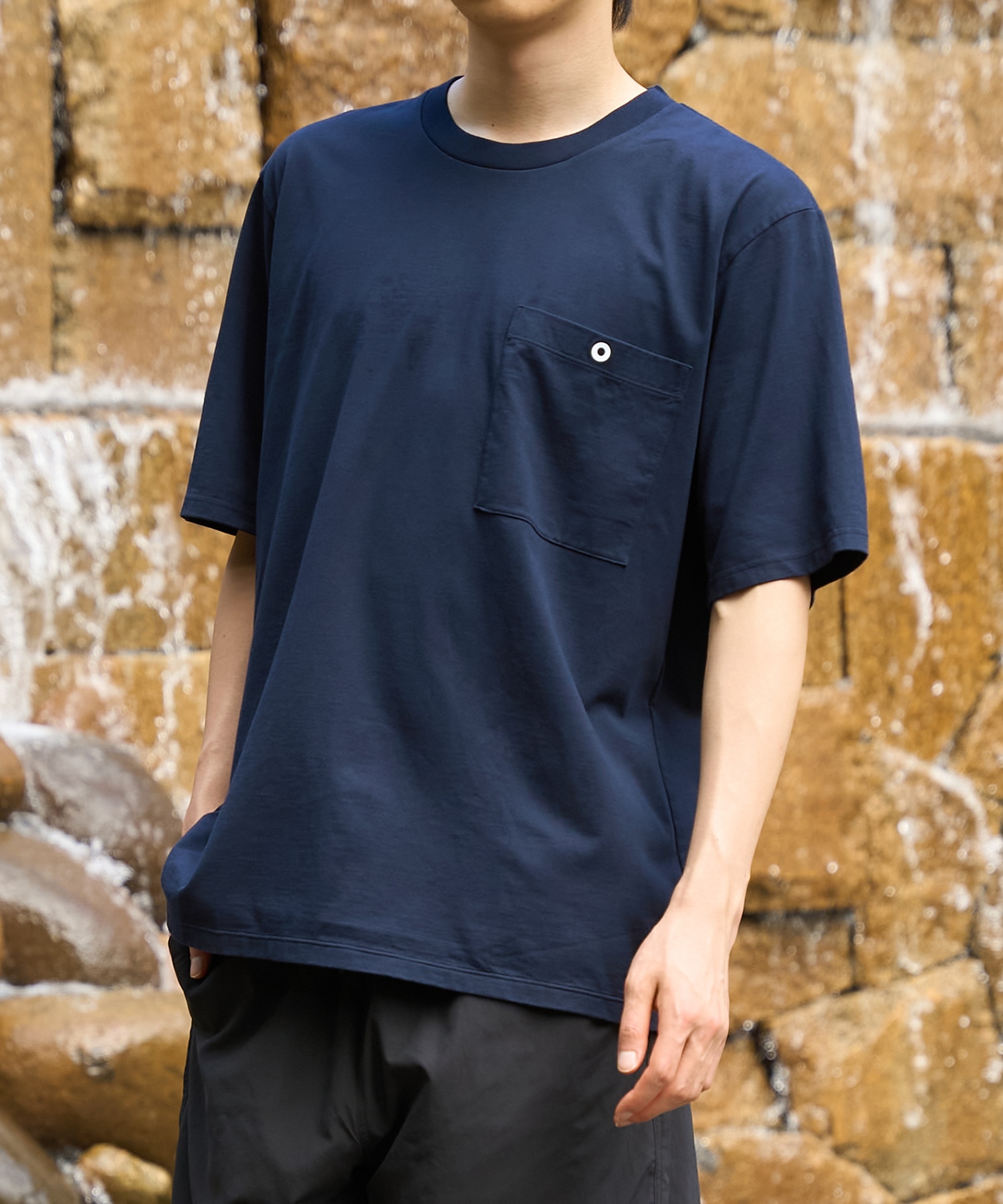 別注 ONE EYELET POCKET TEE