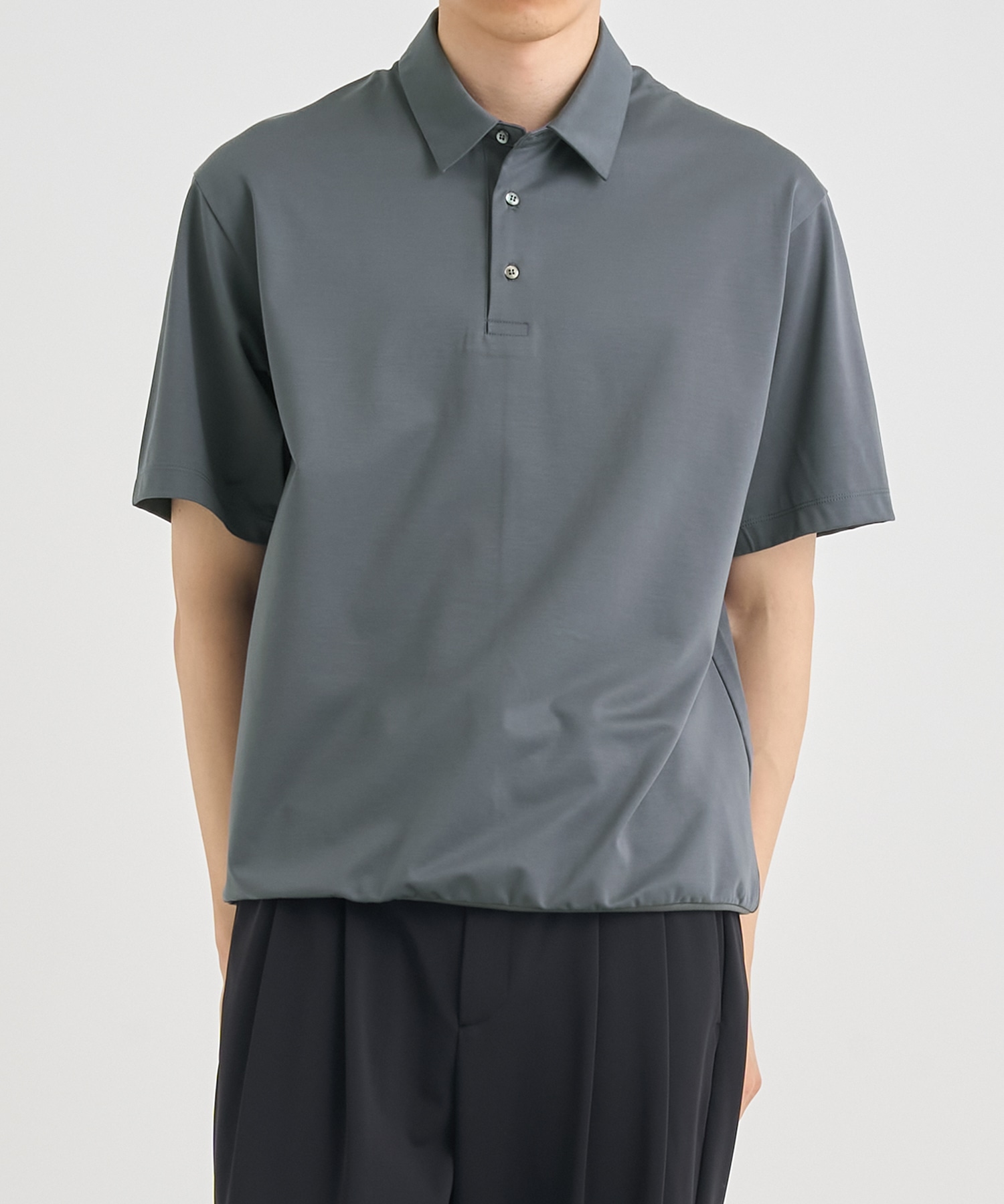 『もう、汗らない』SOLOTEX Jersey S/S Rib Polo Shirts