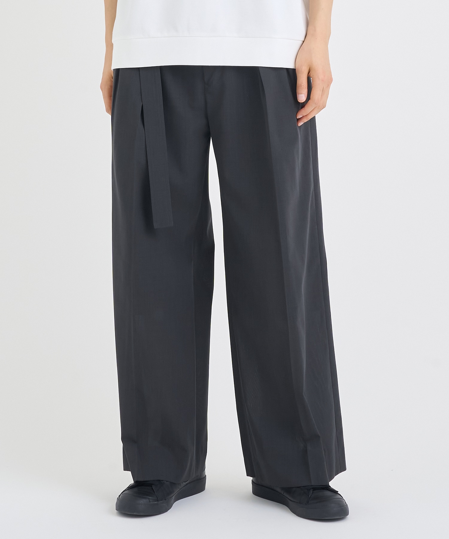 別注 BELTED BAGGY TROUSERS