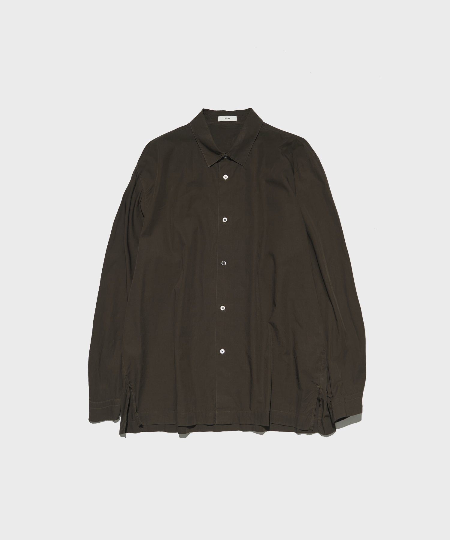 SHRINK COTTON LAWN WIDE SHIRT