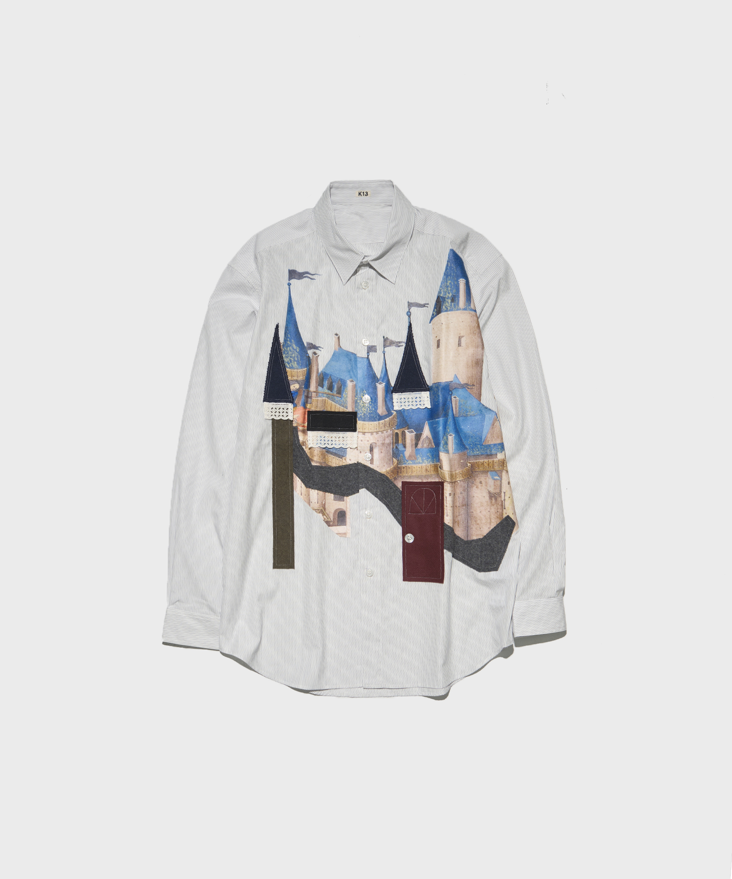 Applique-detail shirt
