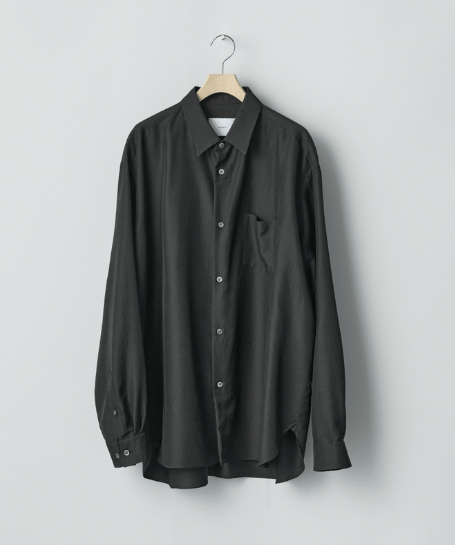 WOOL/SILK REGULAR COLLAR SHIRT