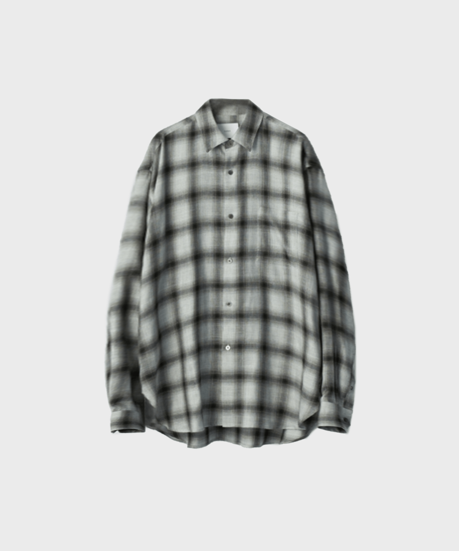 RAYON/LYOCELL CHECK OVERSIZED DOWN PAT SHIRT