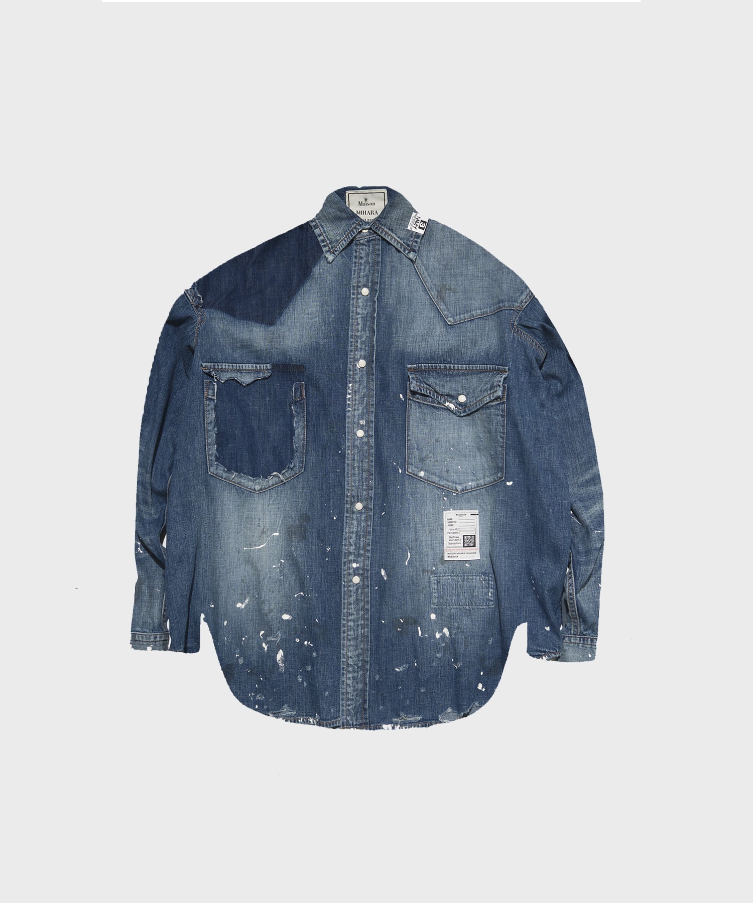 DISTRESSES DENIM SHIRTS