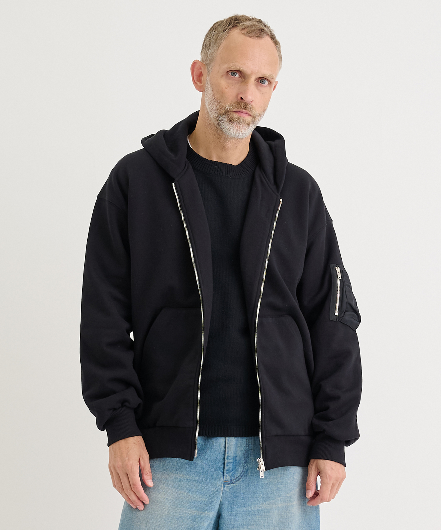 別注 CIGAR POCKET ZIP UP HOODIE