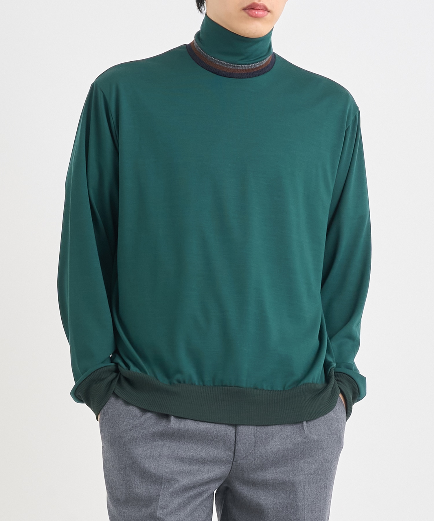 25WCM-T10206 L/S TURTLENECK KNIT