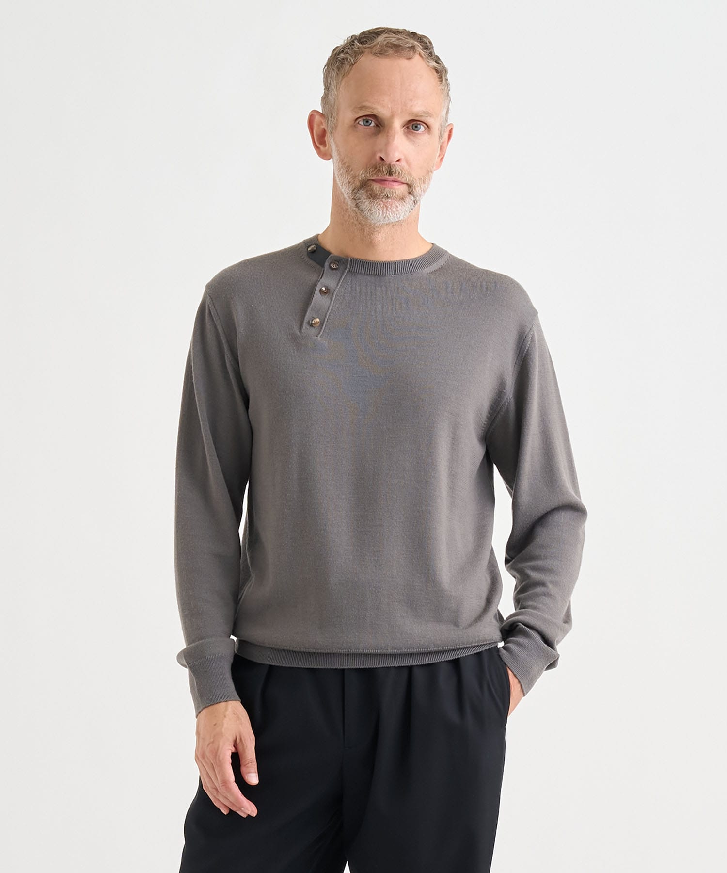 別注WOOL CREW-NECK KNIT PULLOVER