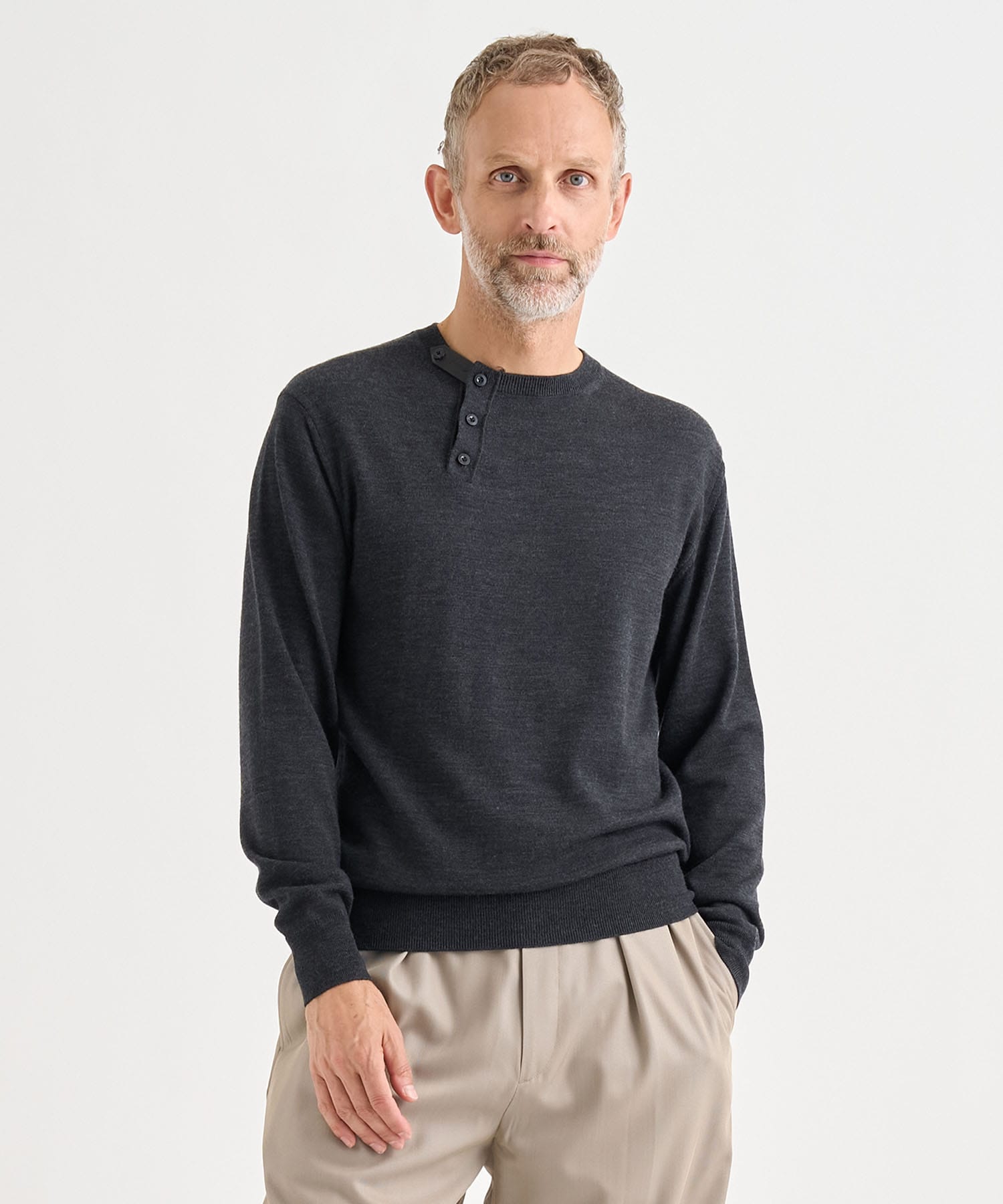 別注WOOL CREW-NECK KNIT PULLOVER