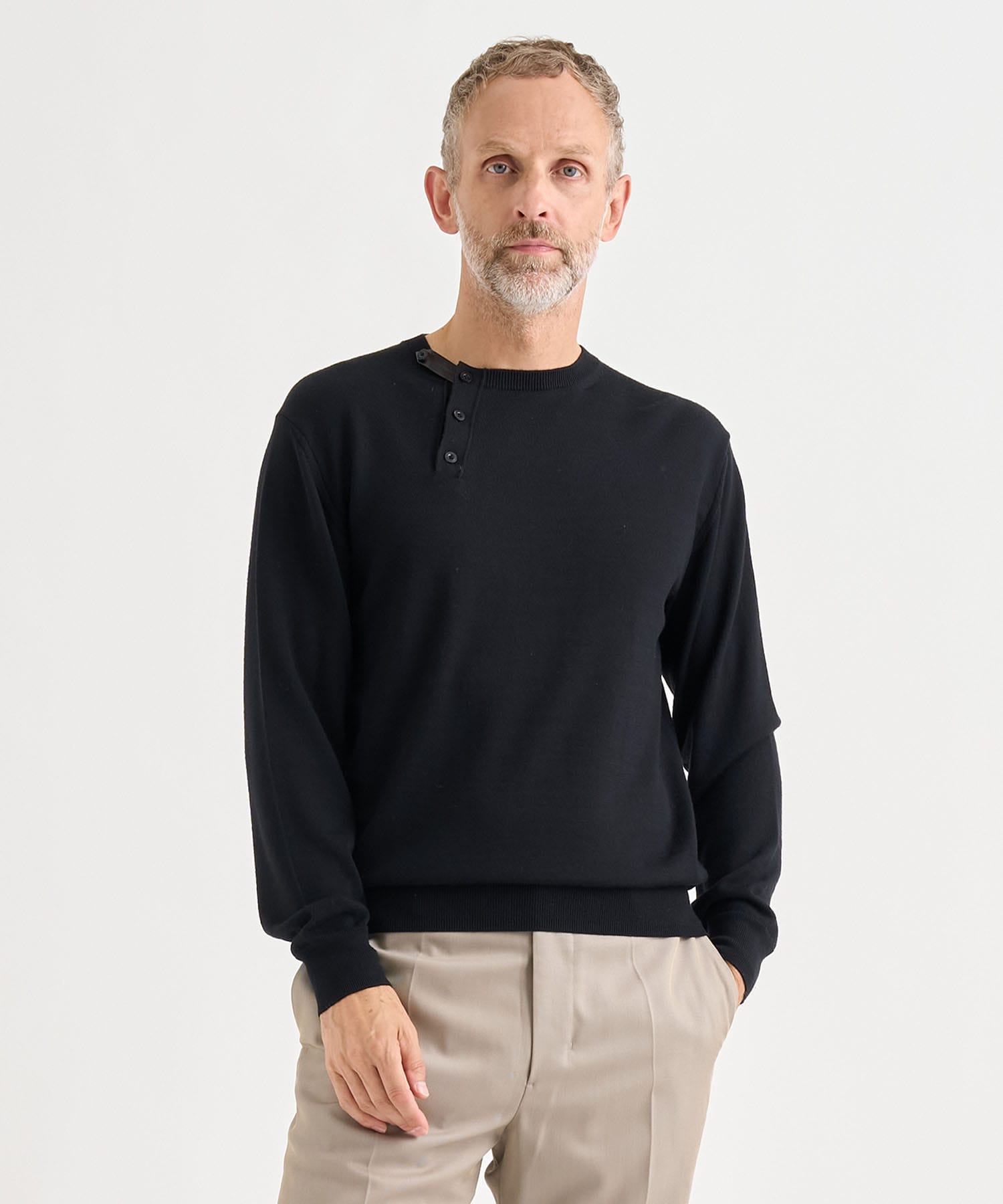 別注WOOL CREW-NECK KNIT PULLOVER