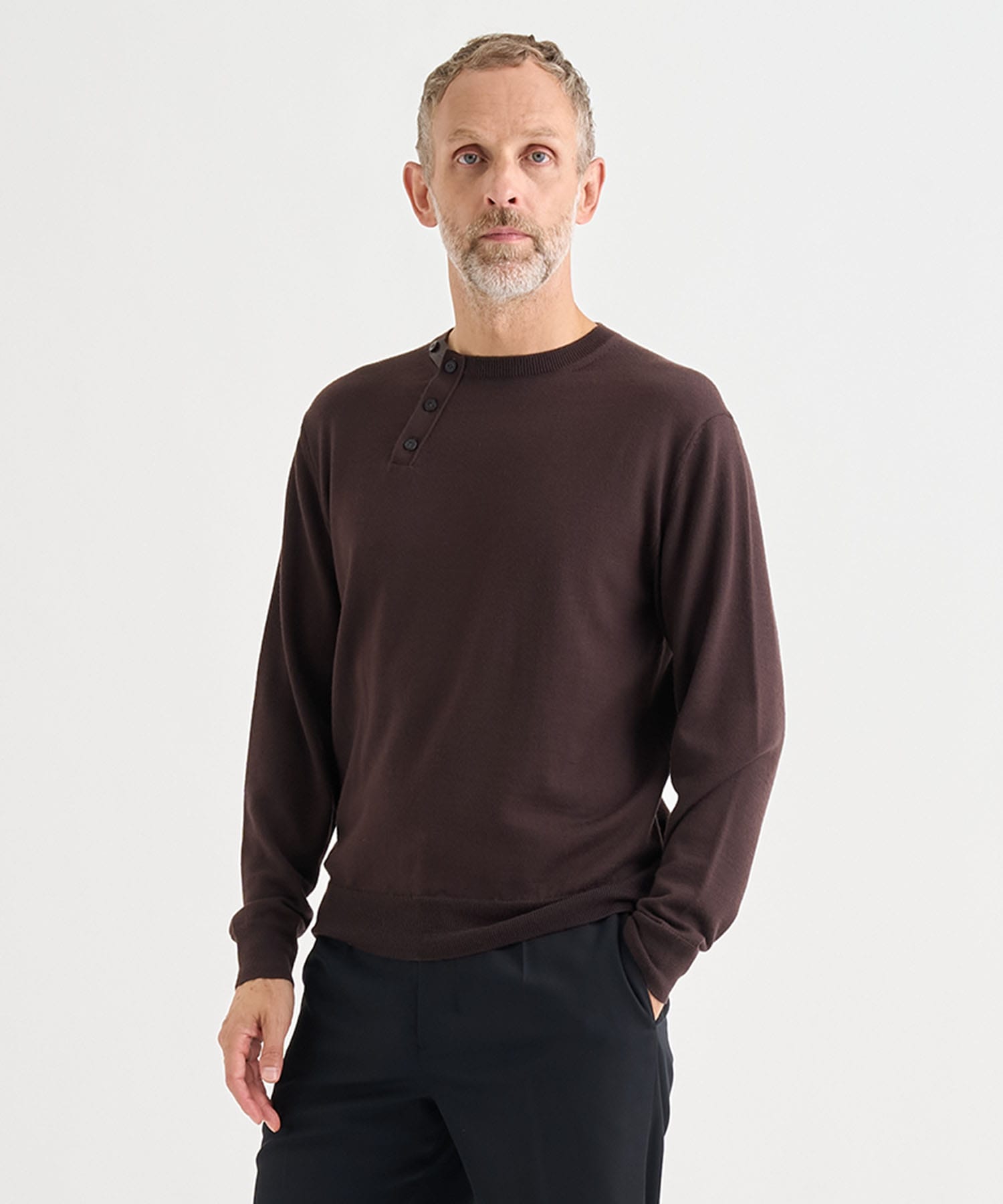 別注WOOL CREW-NECK KNIT PULLOVER