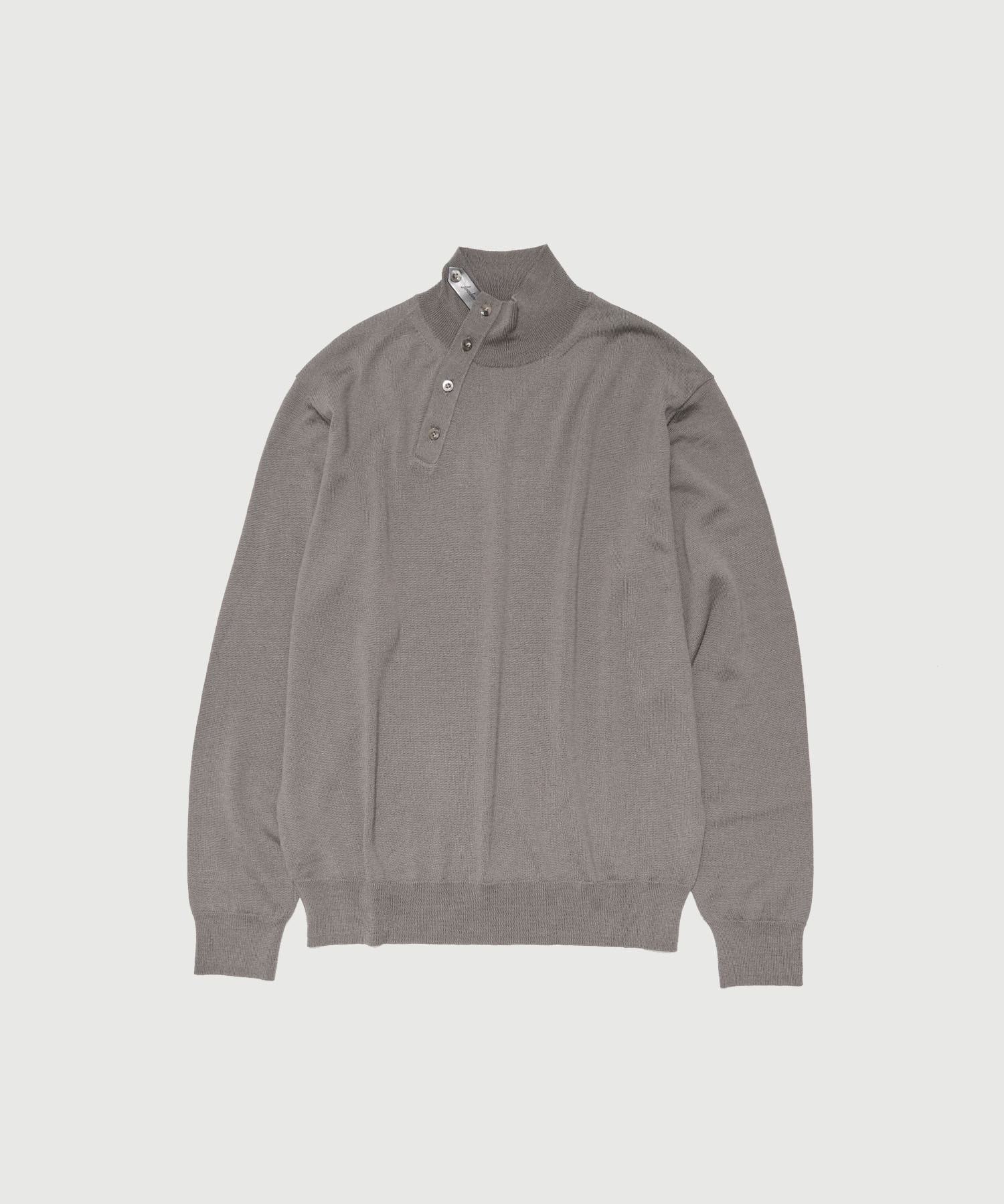 WOOL HIGH-NECK KNIT PULLOVER