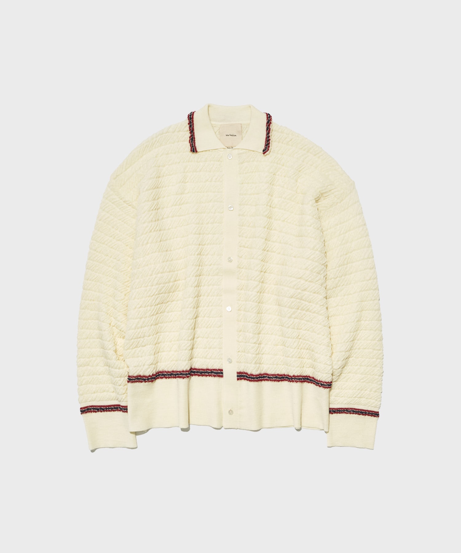 Wrinkled Polo Cardigan