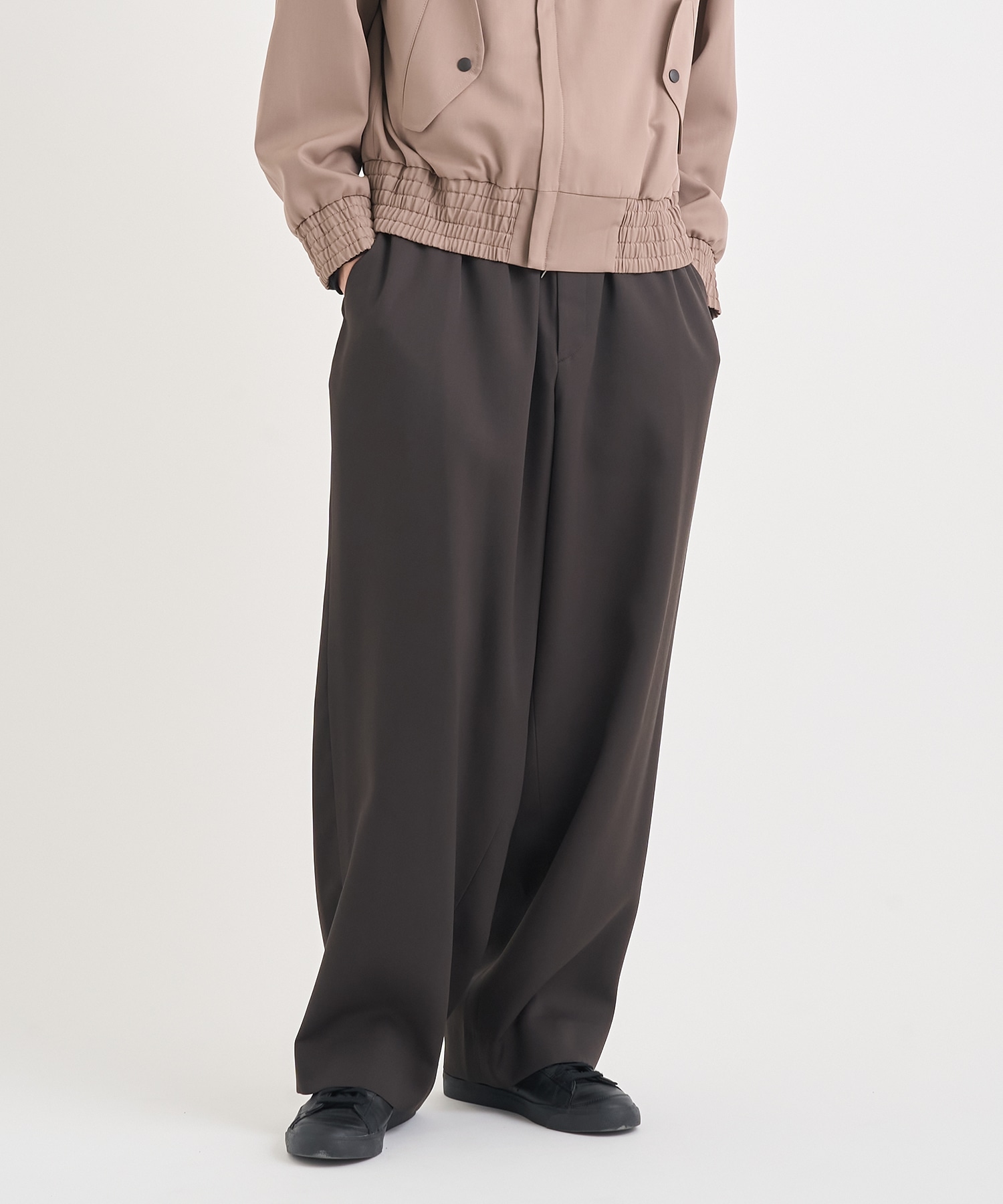 25WCM-P14121 WOOL TRACK PANTS