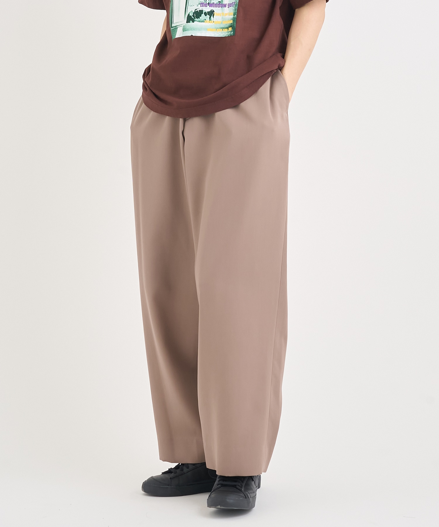 25WCM-P14121 WOOL TRACK PANTS