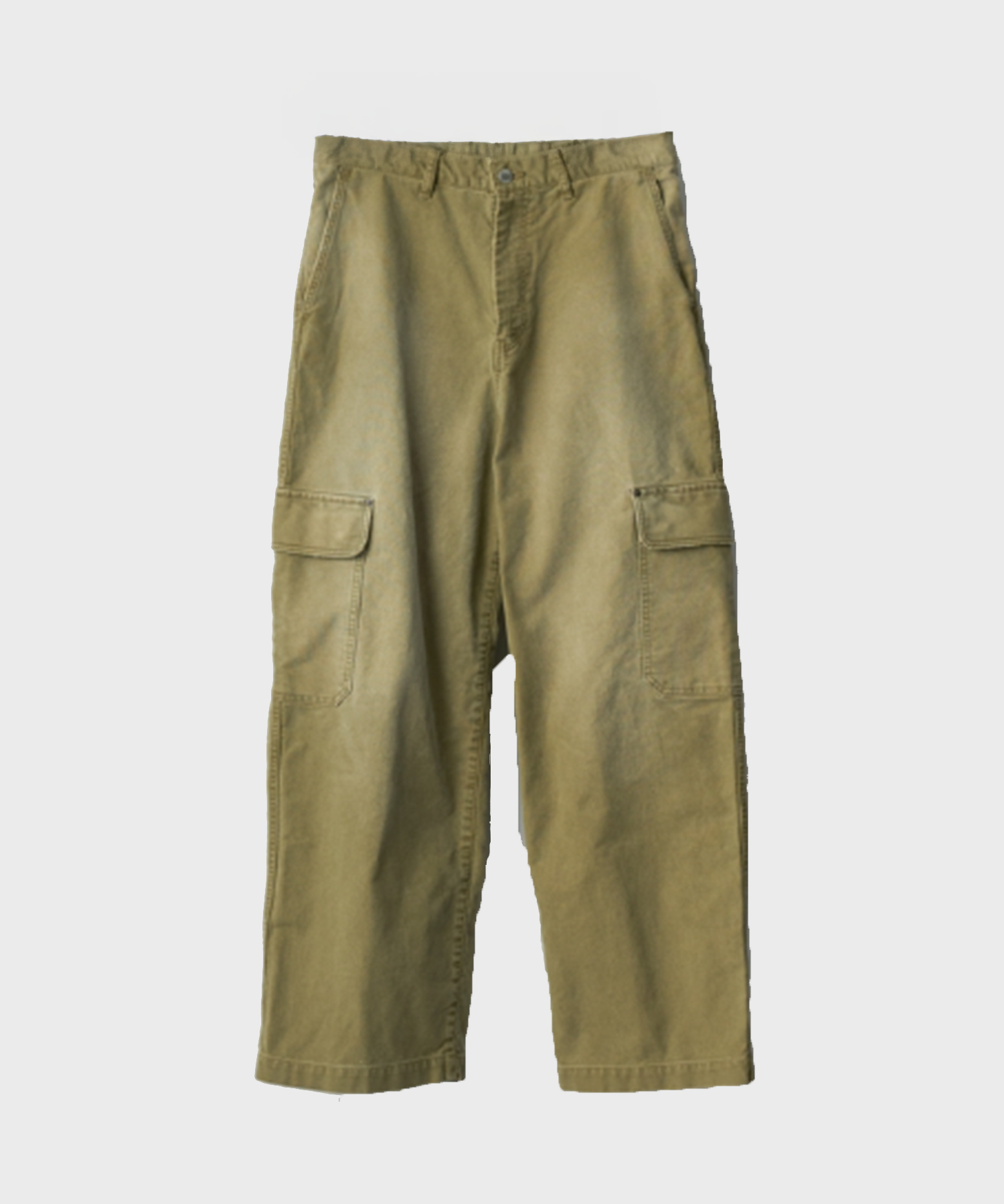 SULFUR DYED WHIP CORD VINTAGE TROUSERS