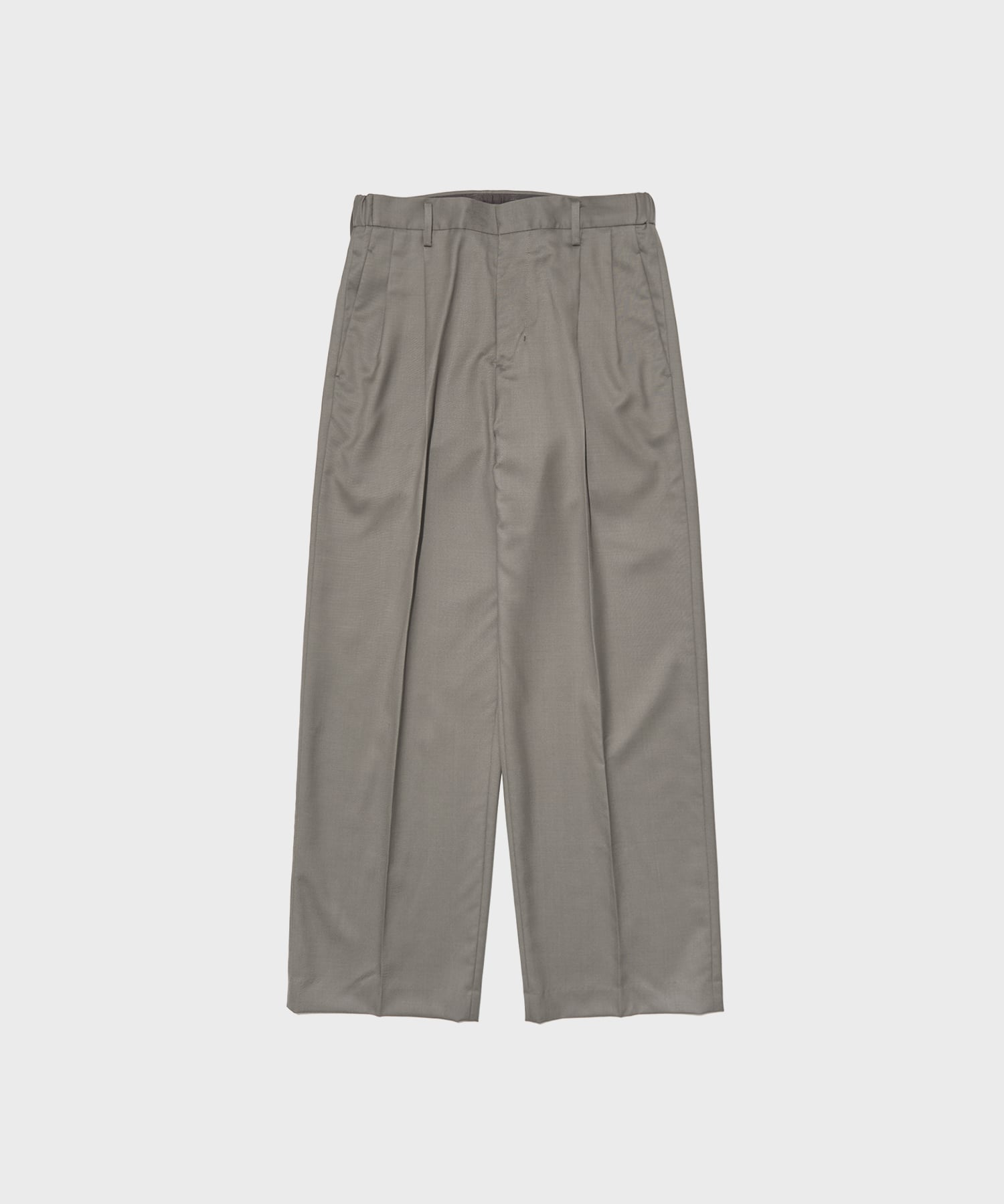 TWO TUCKS WIDE TROUSERS