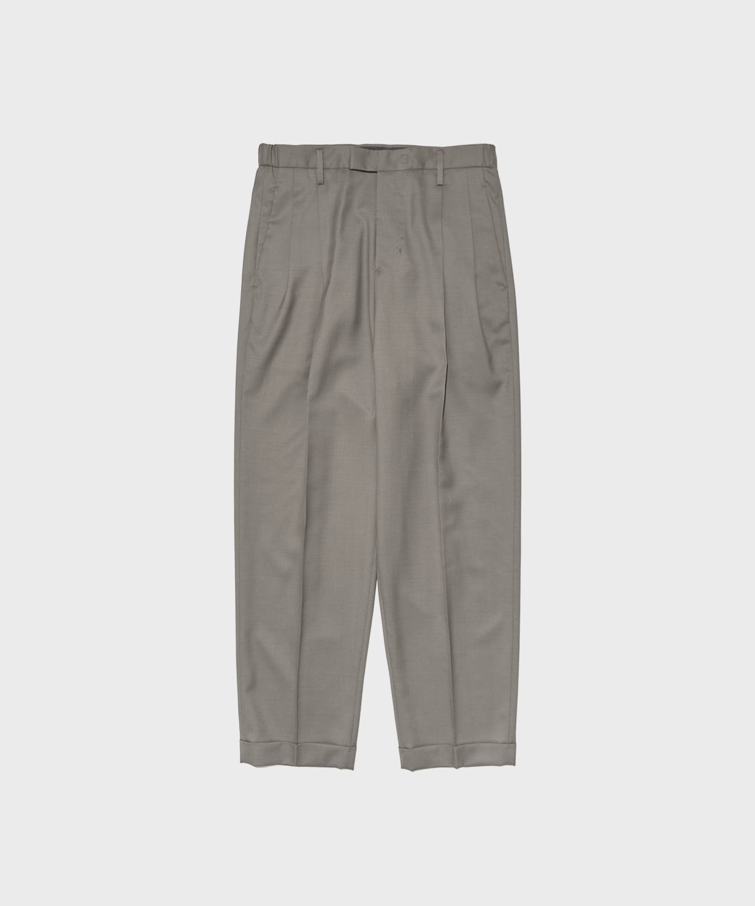 TWO TUCKS TAPERED TROUSERS