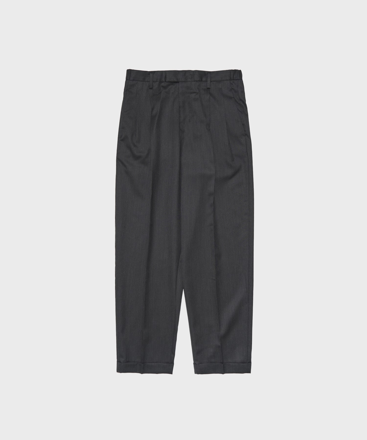 TWO TUCKS TAPERED TROUSERS