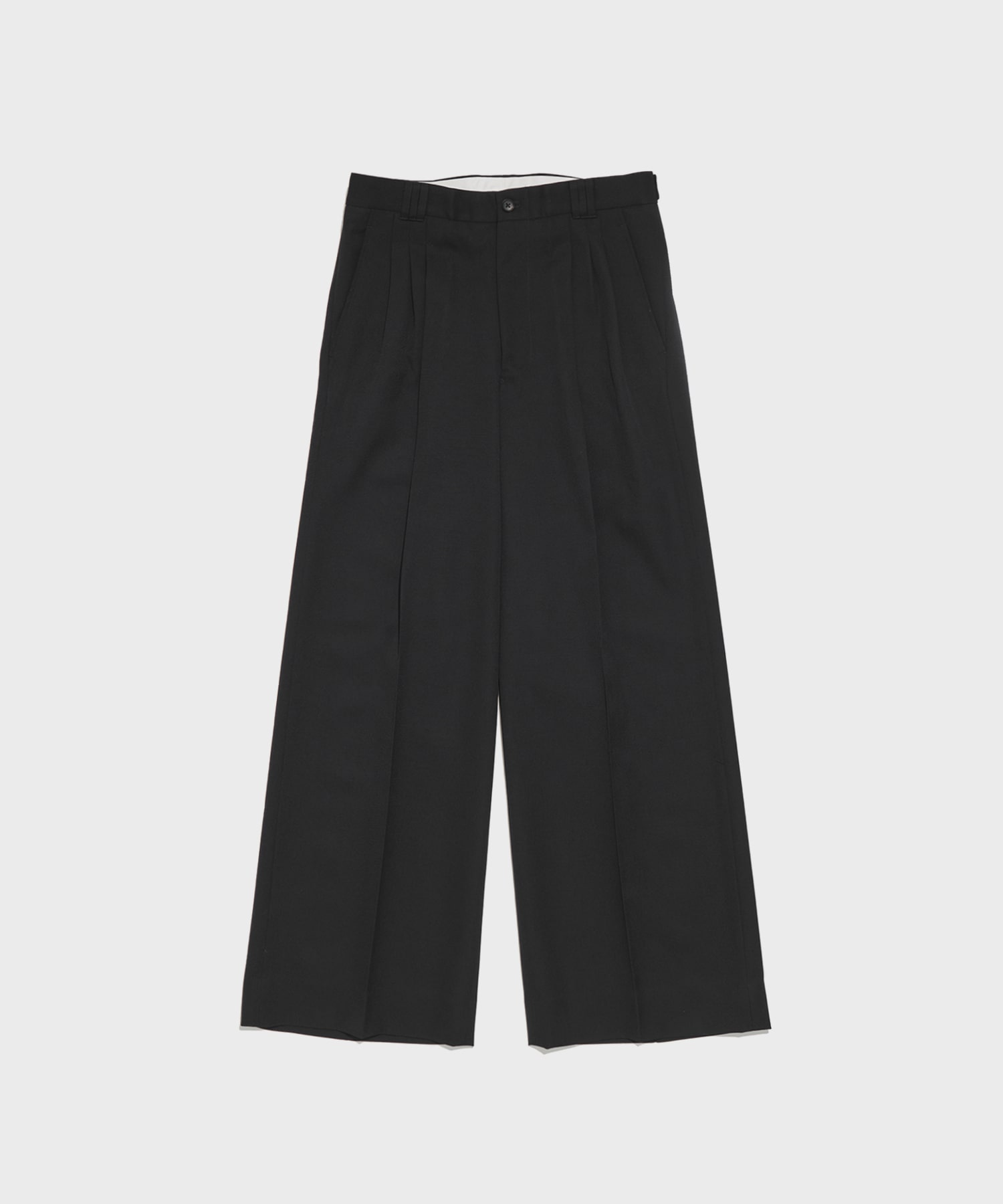 3pleated Wide-leg Trousers