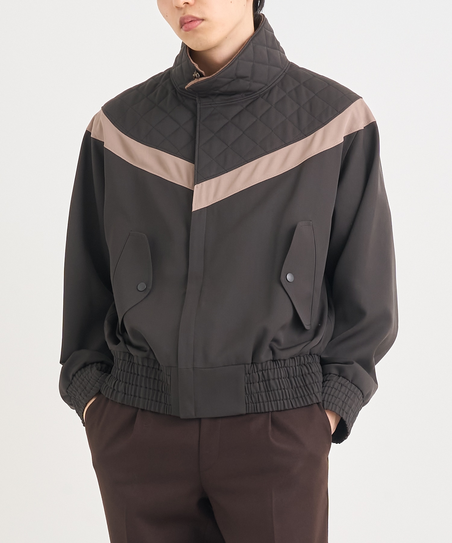 25WCM-G13121 WOOL TRACK BLOUSON
