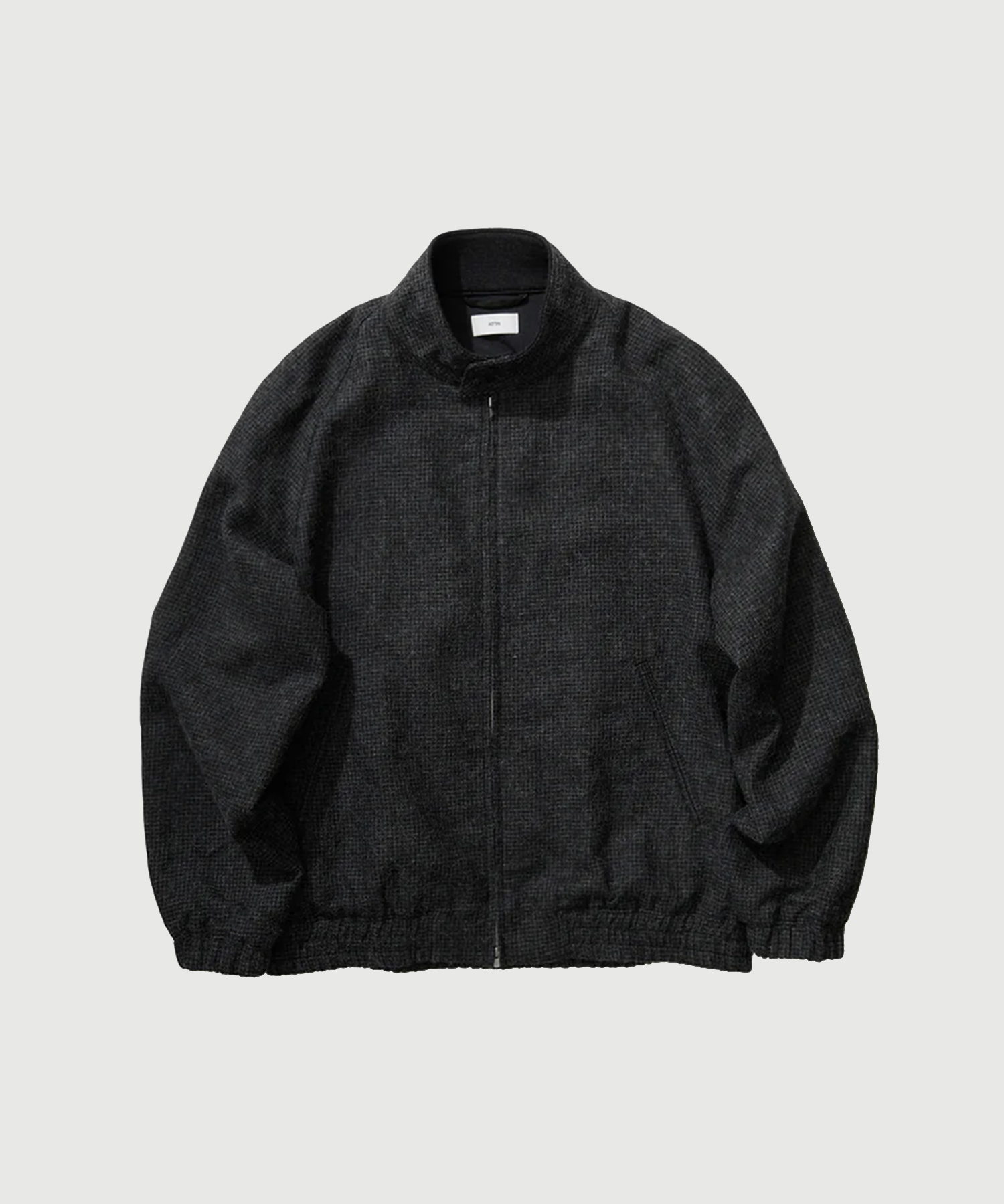ALPACA HOUND TOOTH HARRINGTON JACKET