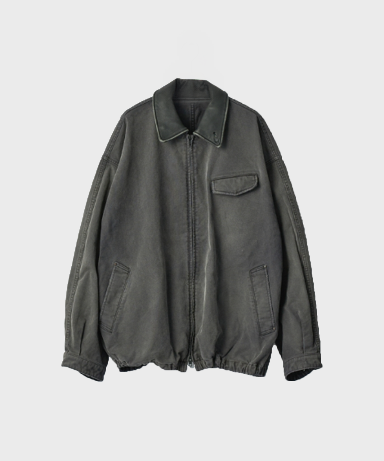 SULFUR DYED WHIP CORD VINTAGE ZIP JACKET