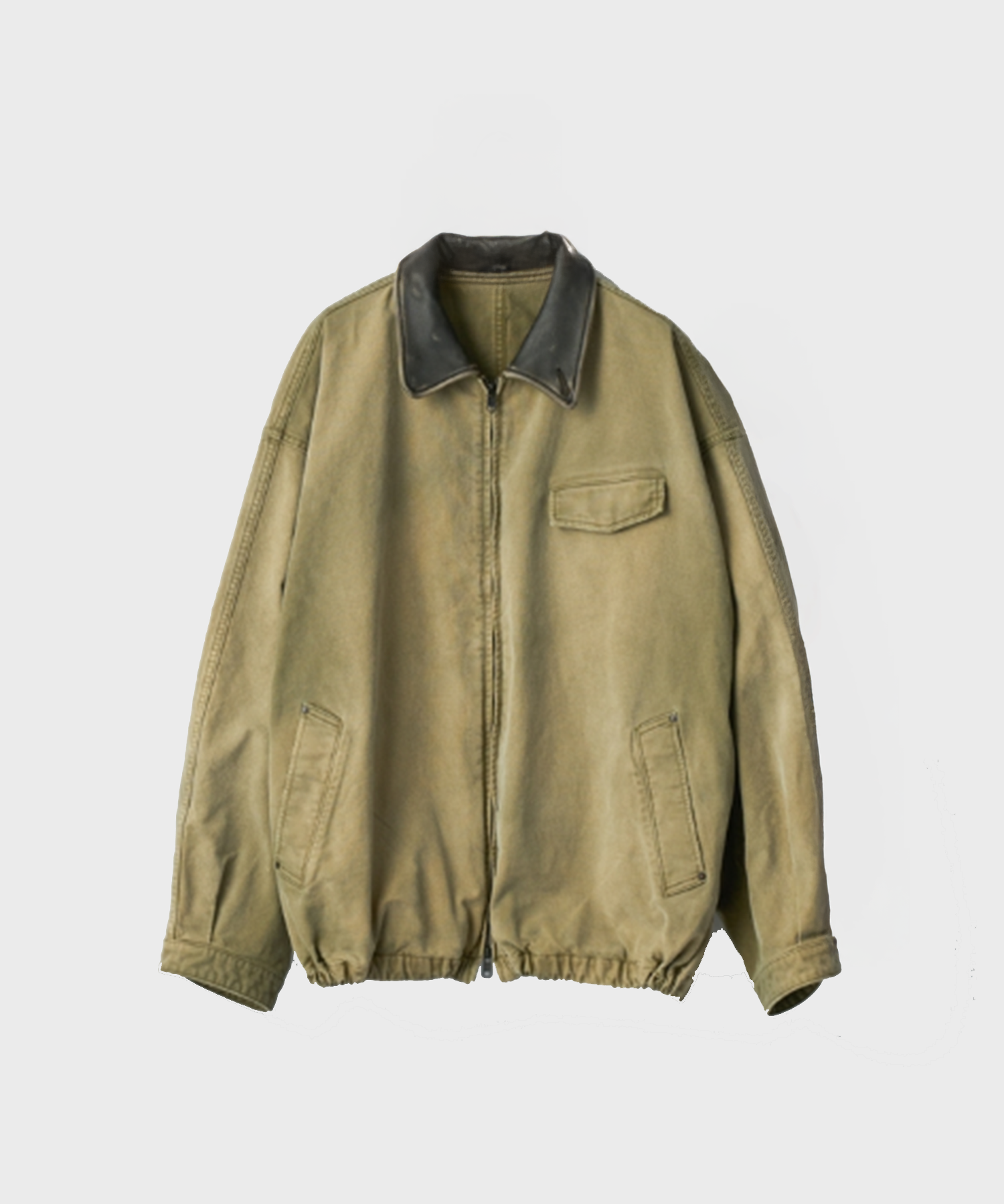 SULFUR DYED WHIP CORD VINTAGE ZIP JACKET