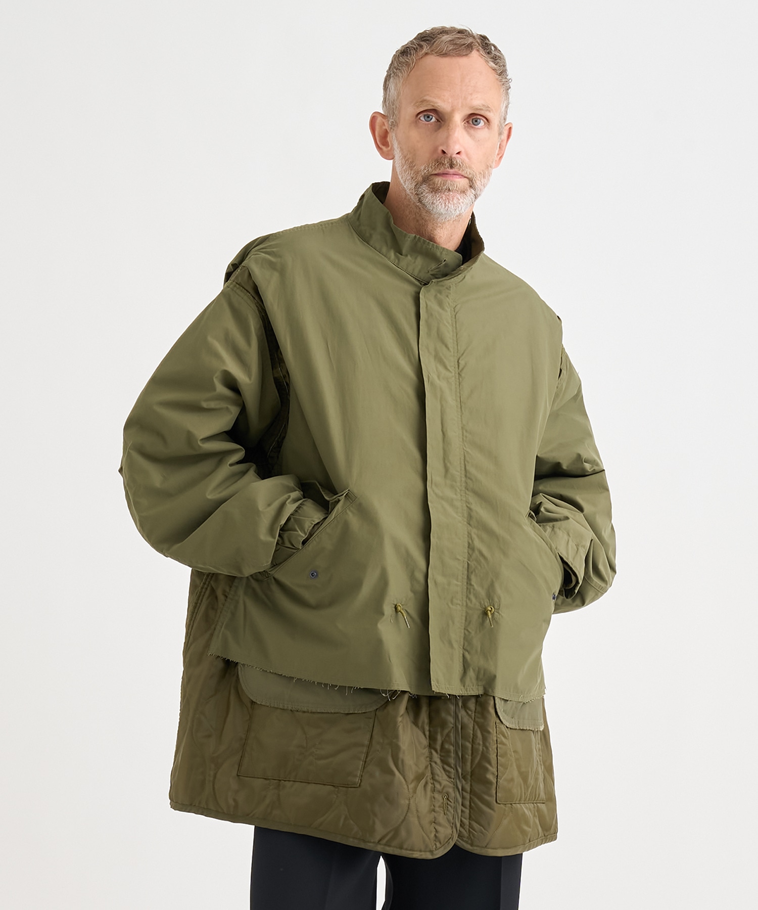 ジャケット・アウター yoke GRADATION PRINTED FISHTAIL PARKA yoke GRADATION PRINTED FISHTAIL PARKA