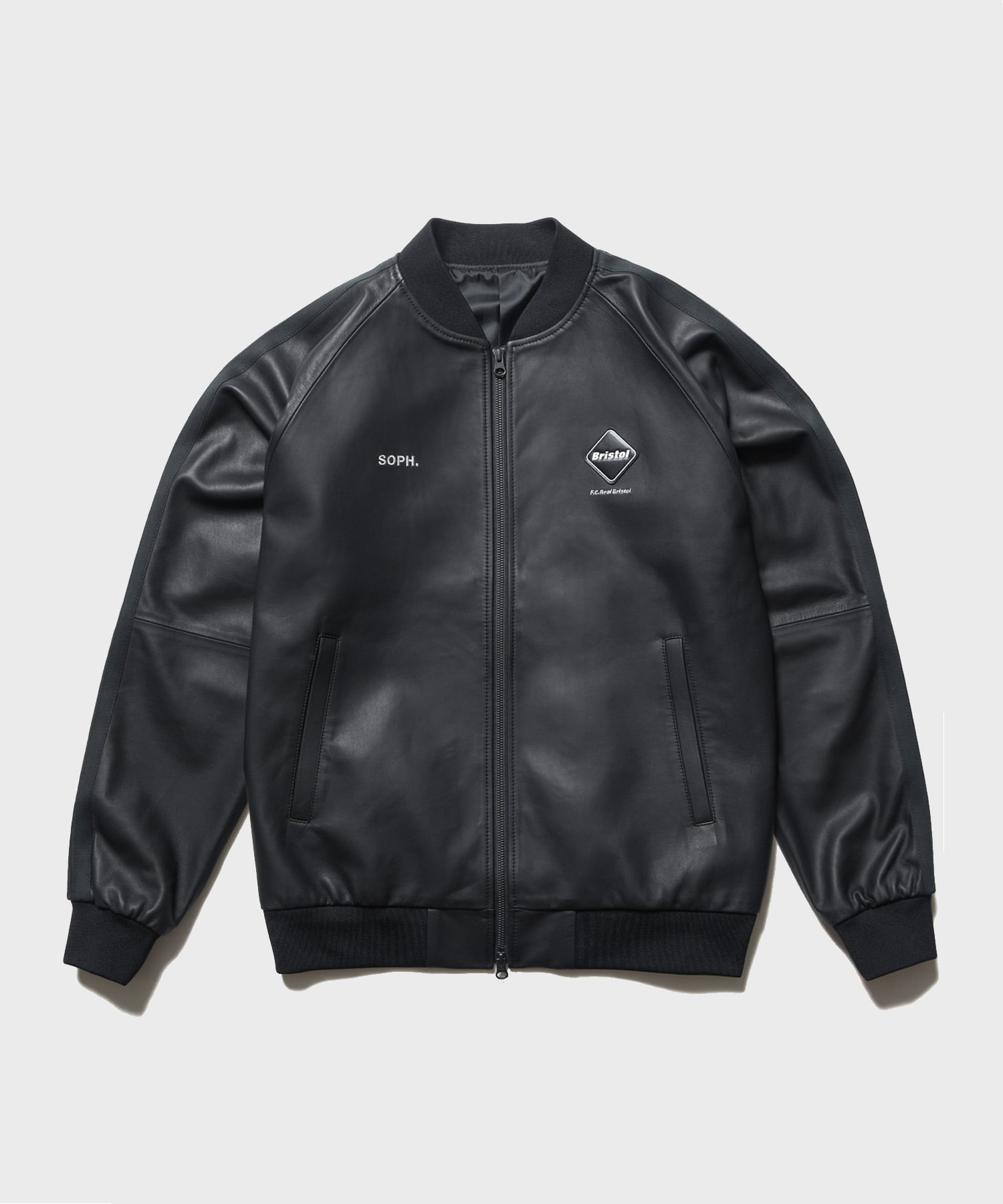 LEATHER TRACK JACKET