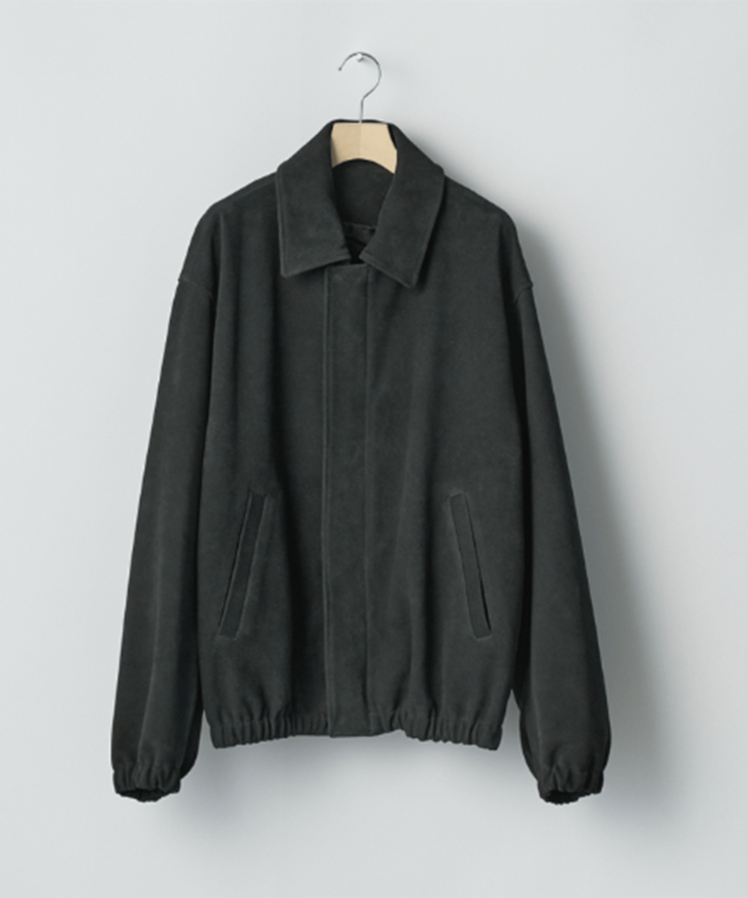 COW SUEDE ZIP SHORT JACKET