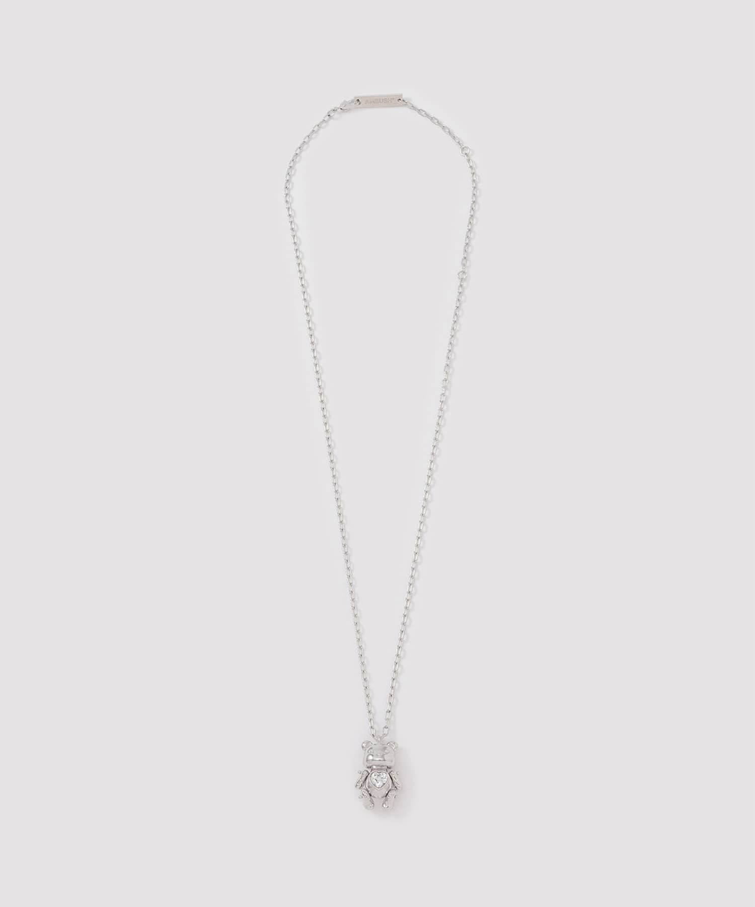 TEDDY BEAR HEART CHARM NECKLACE