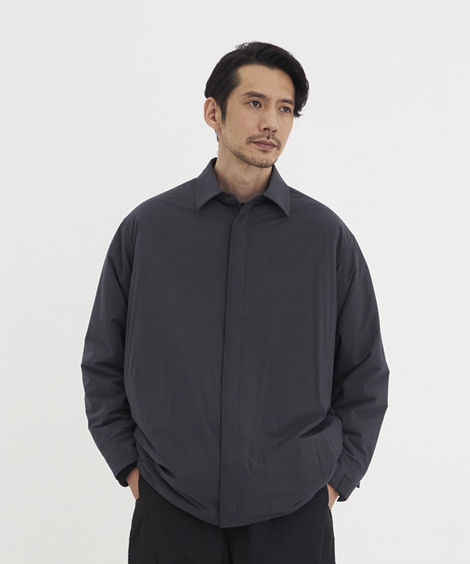 2252-BL20-003 PADDED OVERSHIRT