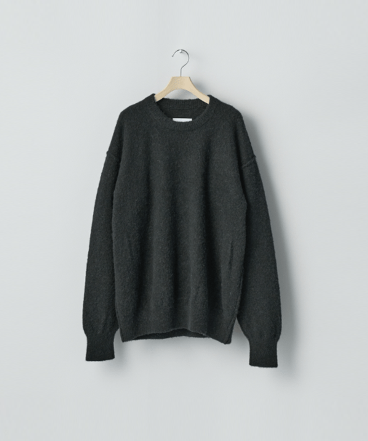 WOOL/ALPACA KNIT CREW NECK LS