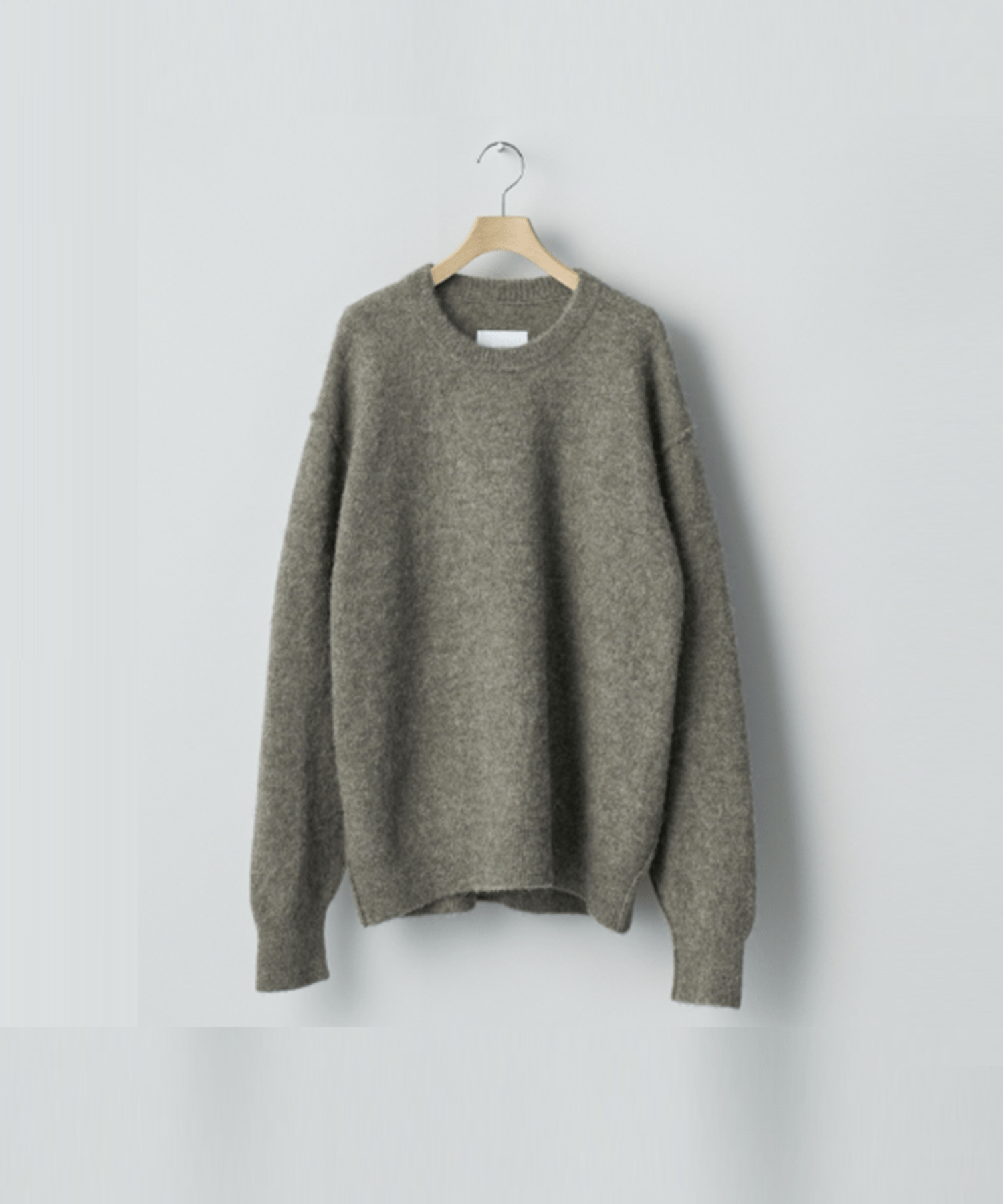 WOOL/ALPACA KNIT CREW NECK LS