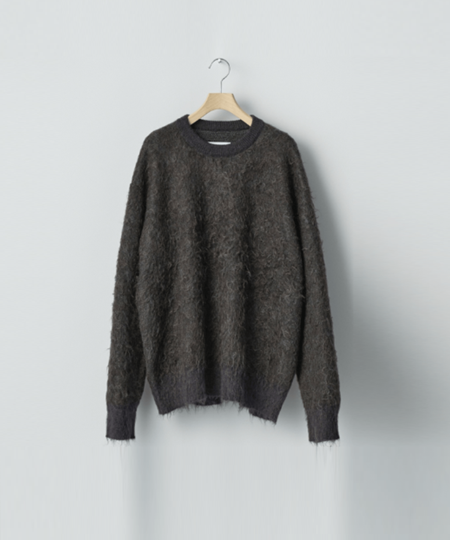 KID MOHAIR MIX JACQUARD KNIT LS