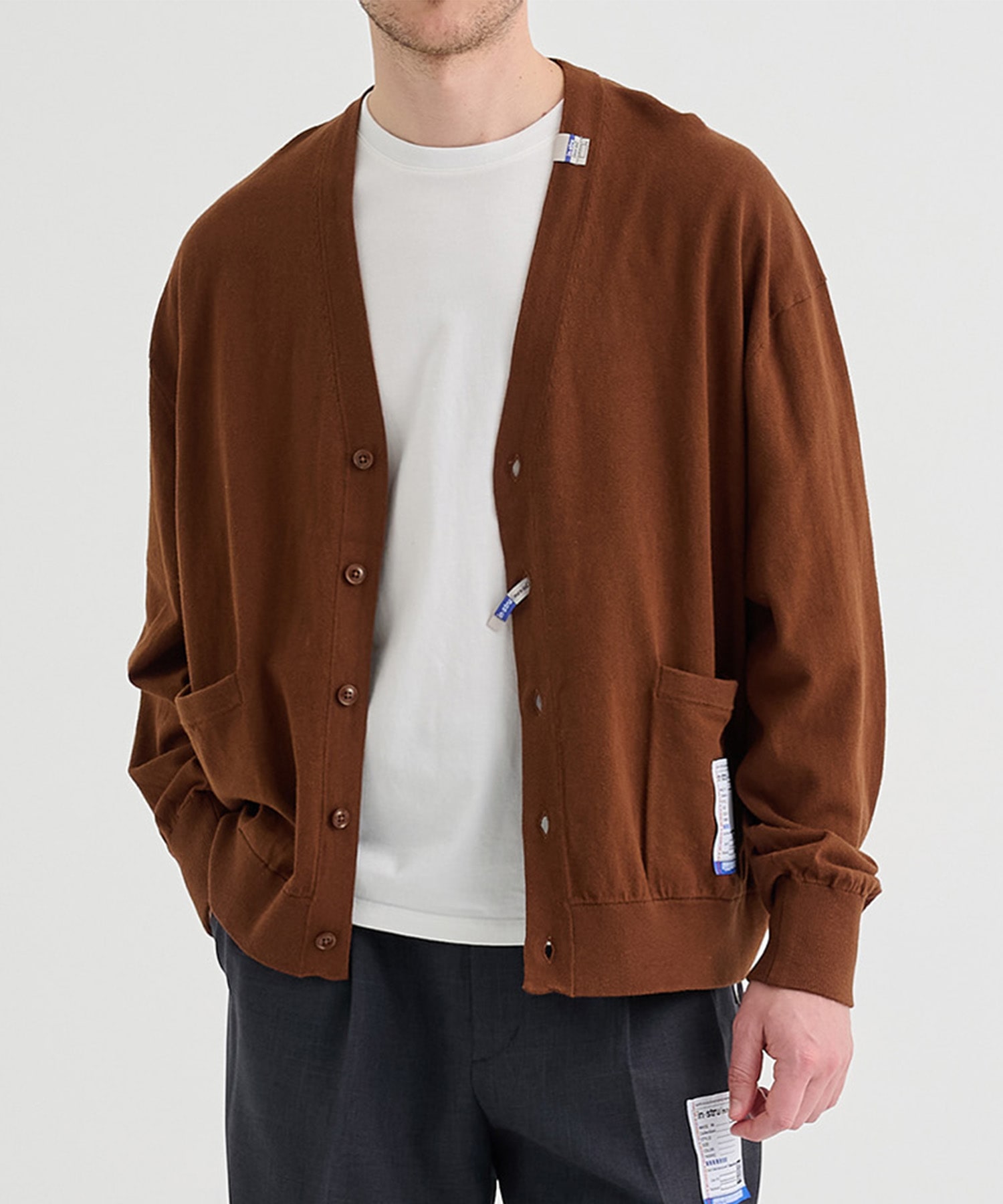 CO/CA HIGH GAUGE KNIT CARDIGAN