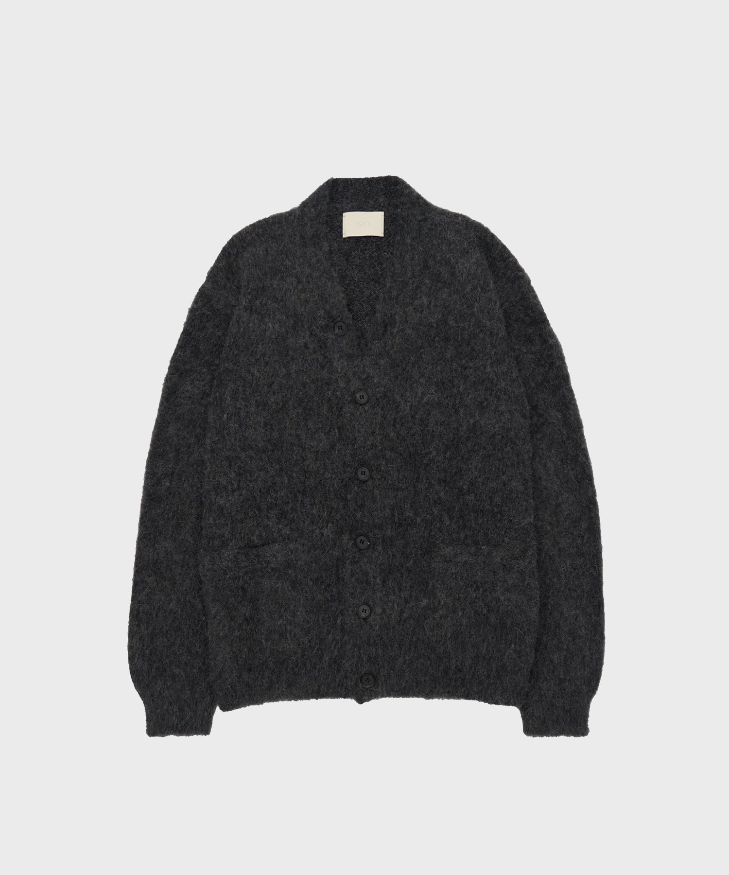 3Color Mix Baby Alpaca Cardigan | YOKE
