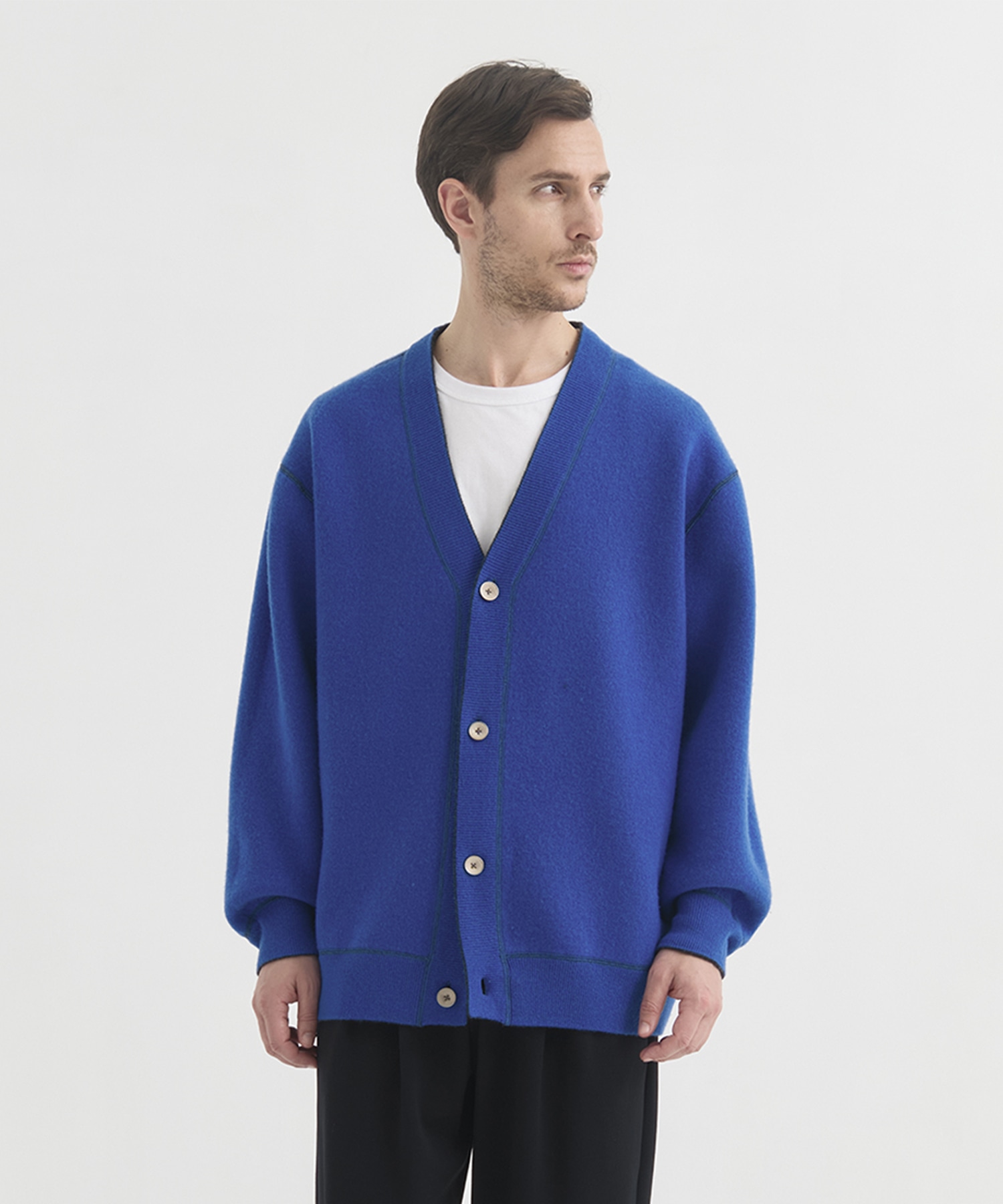 【MENS】CASHMERE REVERSIBLE CARDIGAN