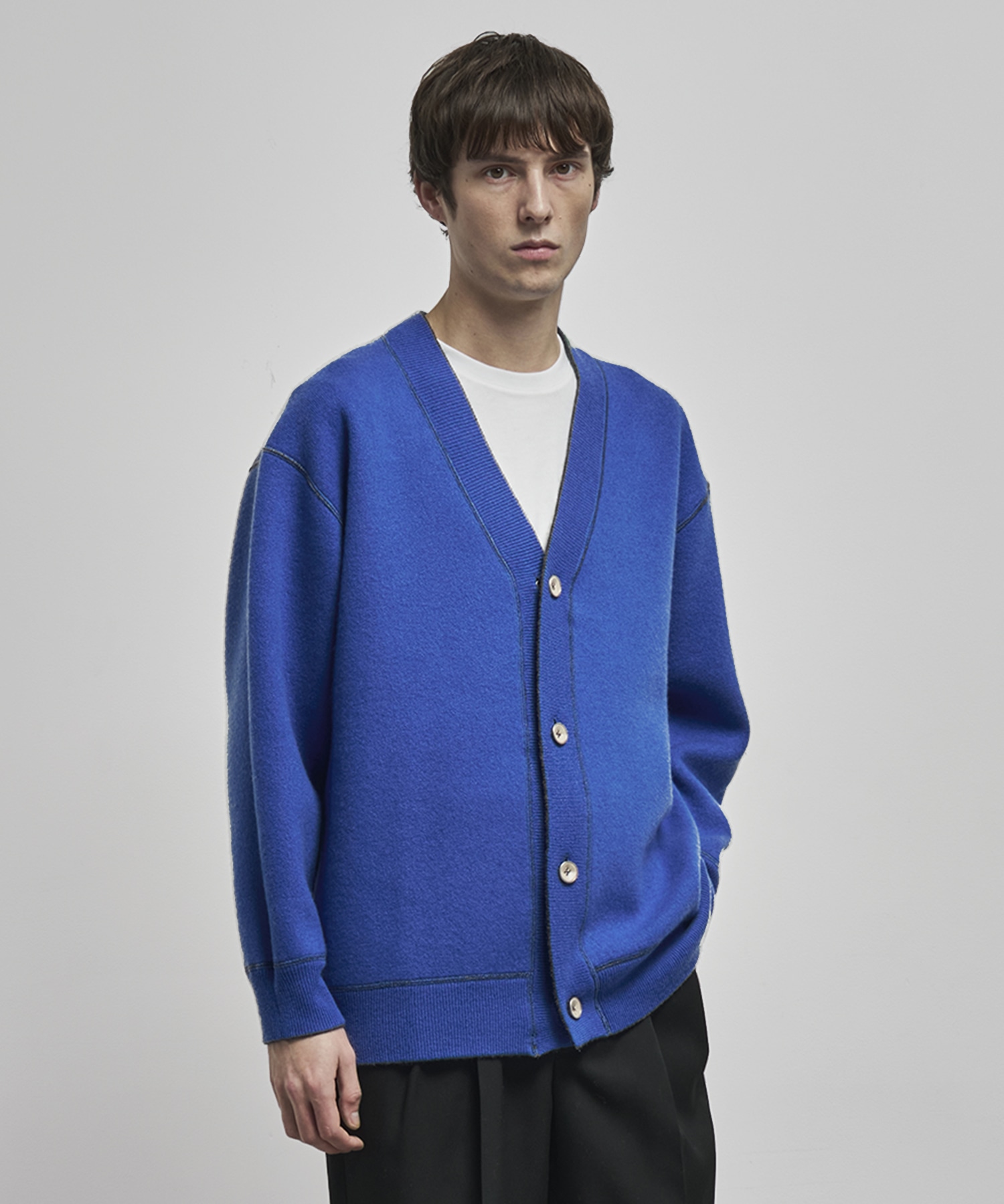 【MENS】CASHMERE REVERSIBLE CARDIGAN