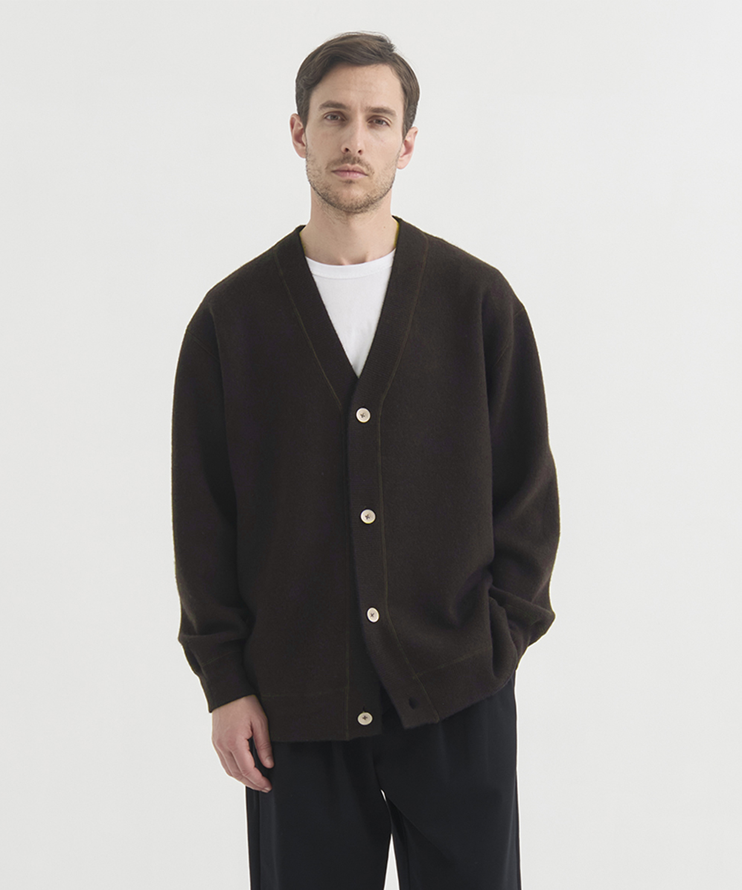 【MENS】CASHMERE REVERSIBLE CARDIGAN