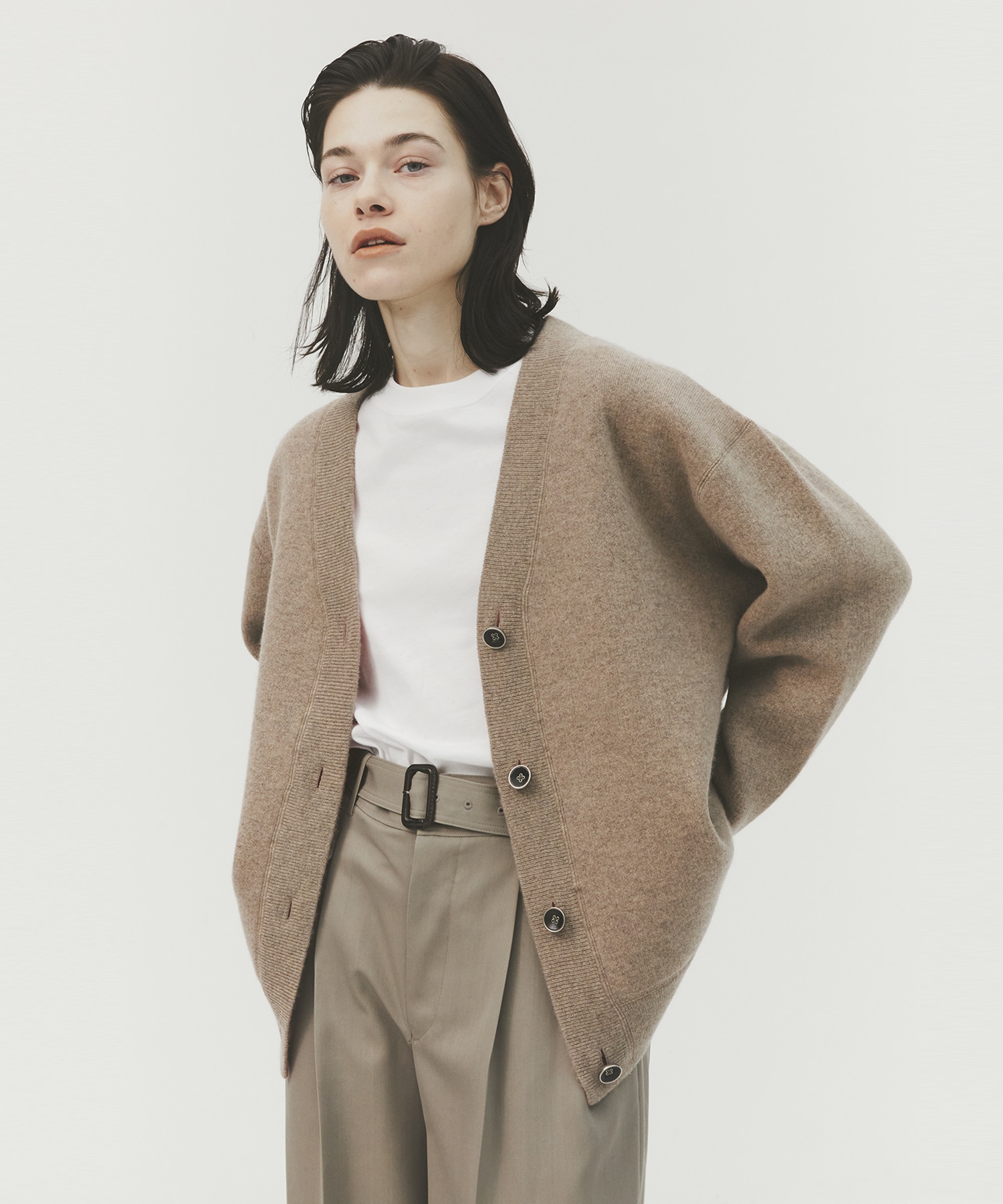 CASHMERE REVERSIBLE CARDIGAN