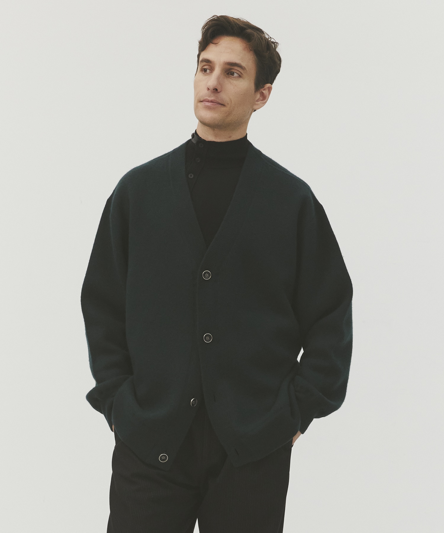 CASHMERE REVERSIBLE CARDIGAN