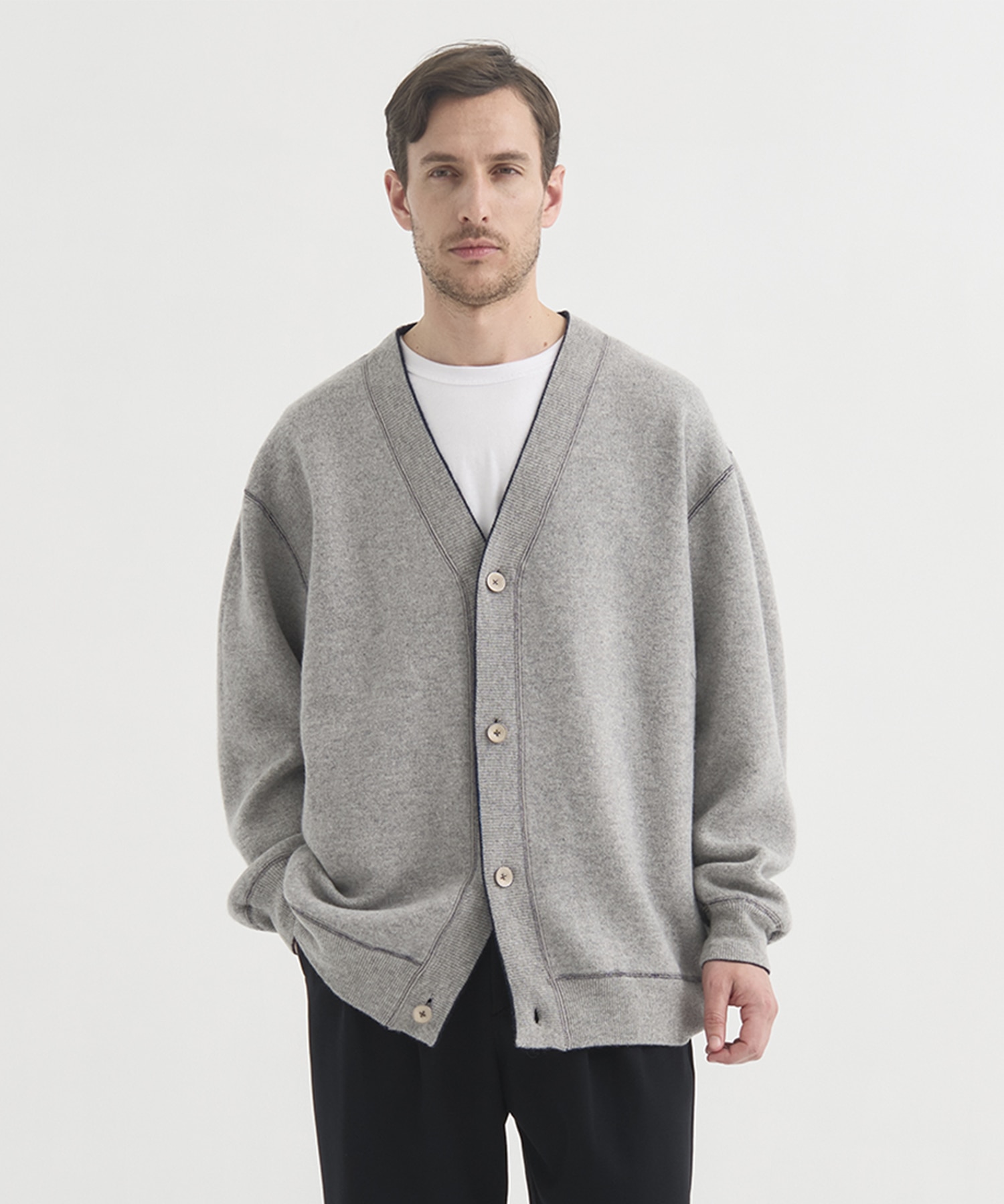 【MENS】CASHMERE REVERSIBLE CARDIGAN