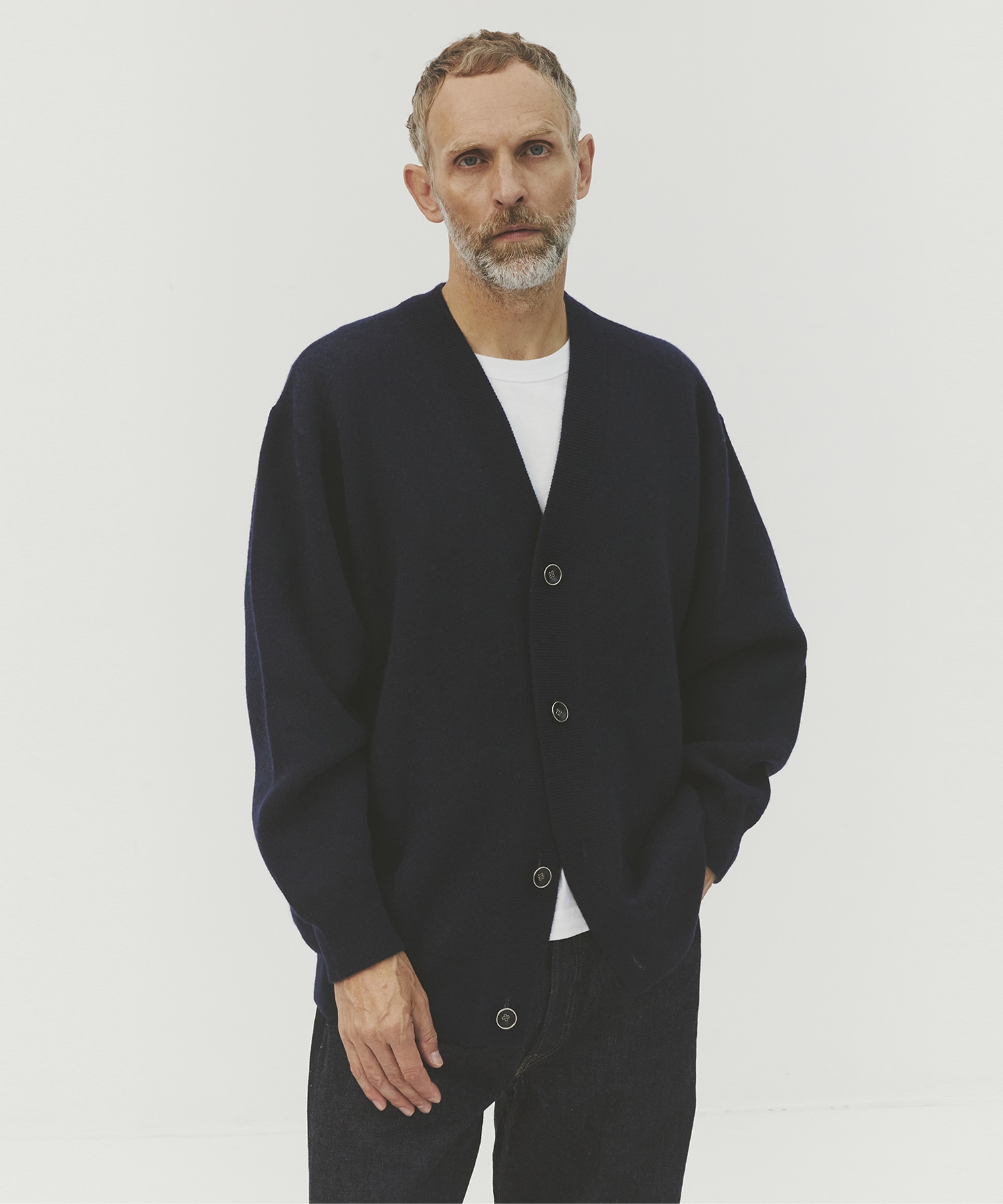 CASHMERE REVERSIBLE CARDIGAN