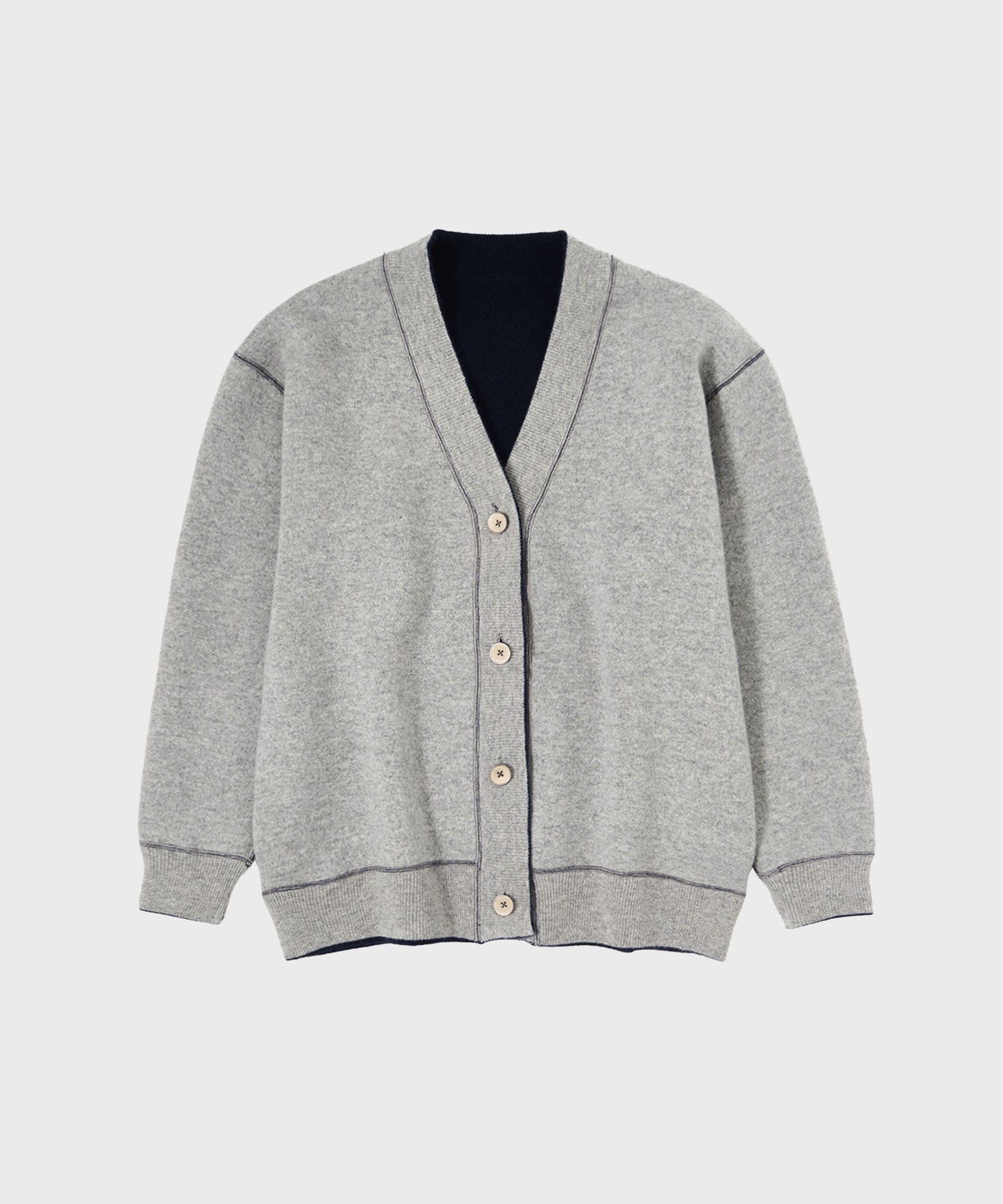 【MENS】CASHMERE REVERSIBLE CARDIGAN