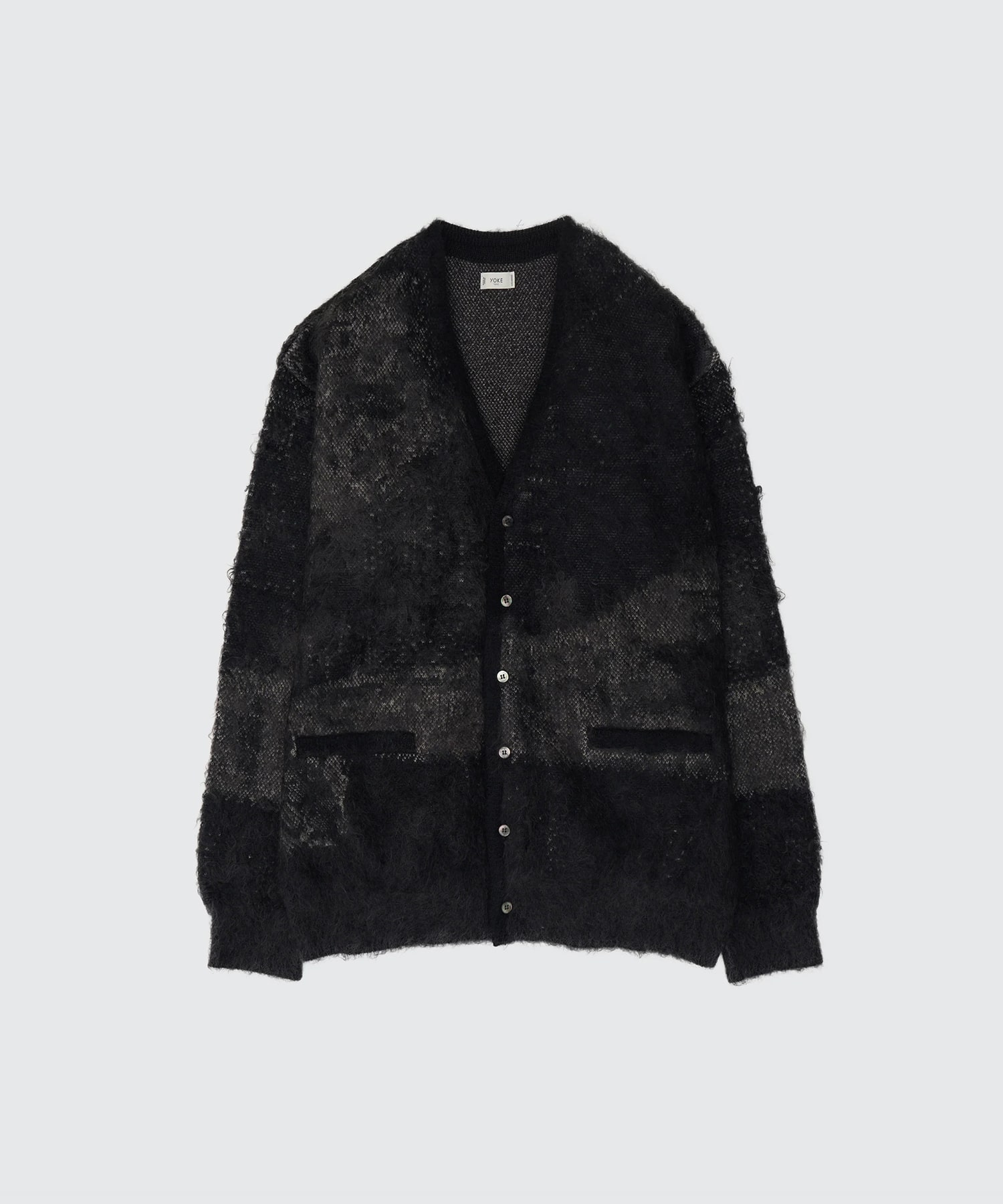 Abstract Jaquard Mohair Cardigan