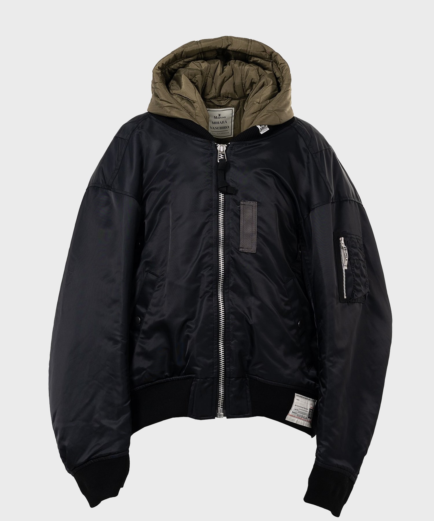 HOODED BOMBER JACKET