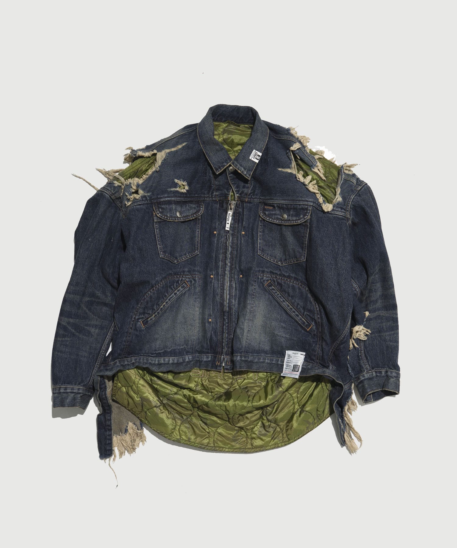DOUBLE LAYERED DENIM JACKET