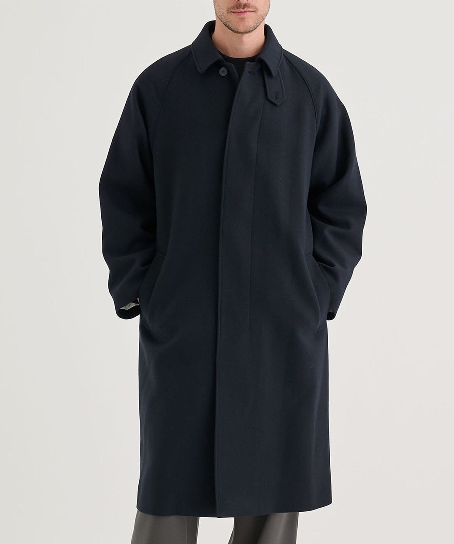 別注 SUPER 160S DOUBLE SAXONY BALMACAAN COAT 2