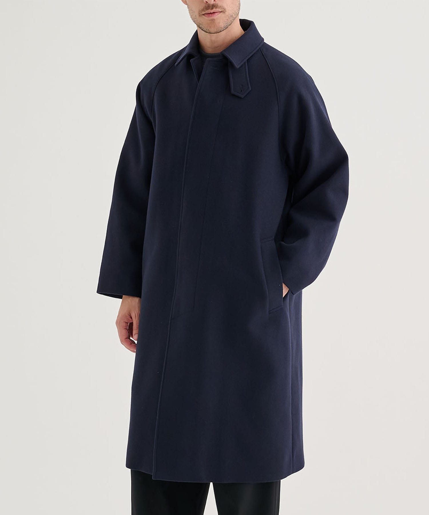 別注 SUPER 160S DOUBLE SAXONY BALMACAAN COAT 2